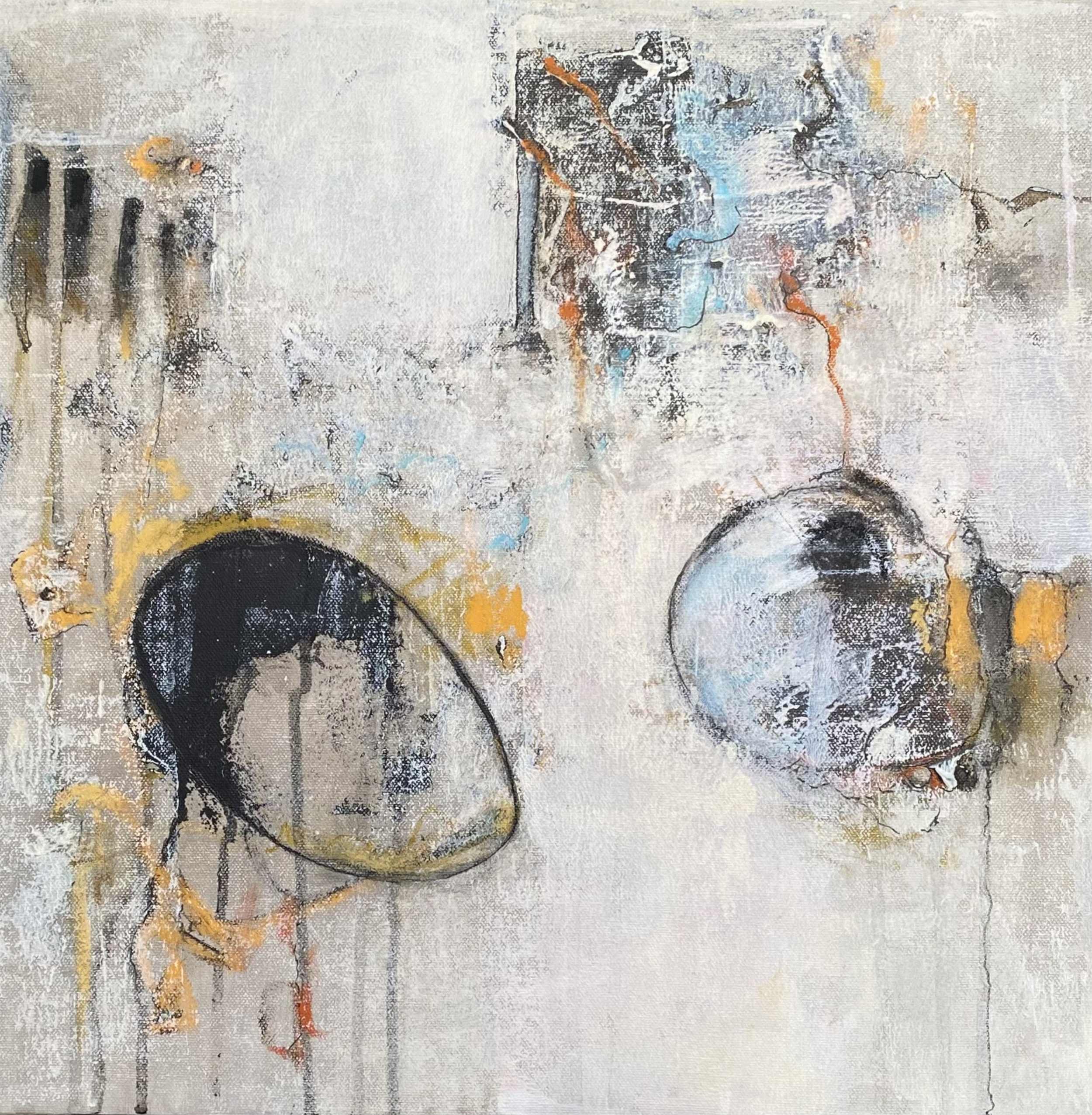 Abstact painting with Earth colours by Bogdan Dyulgerov