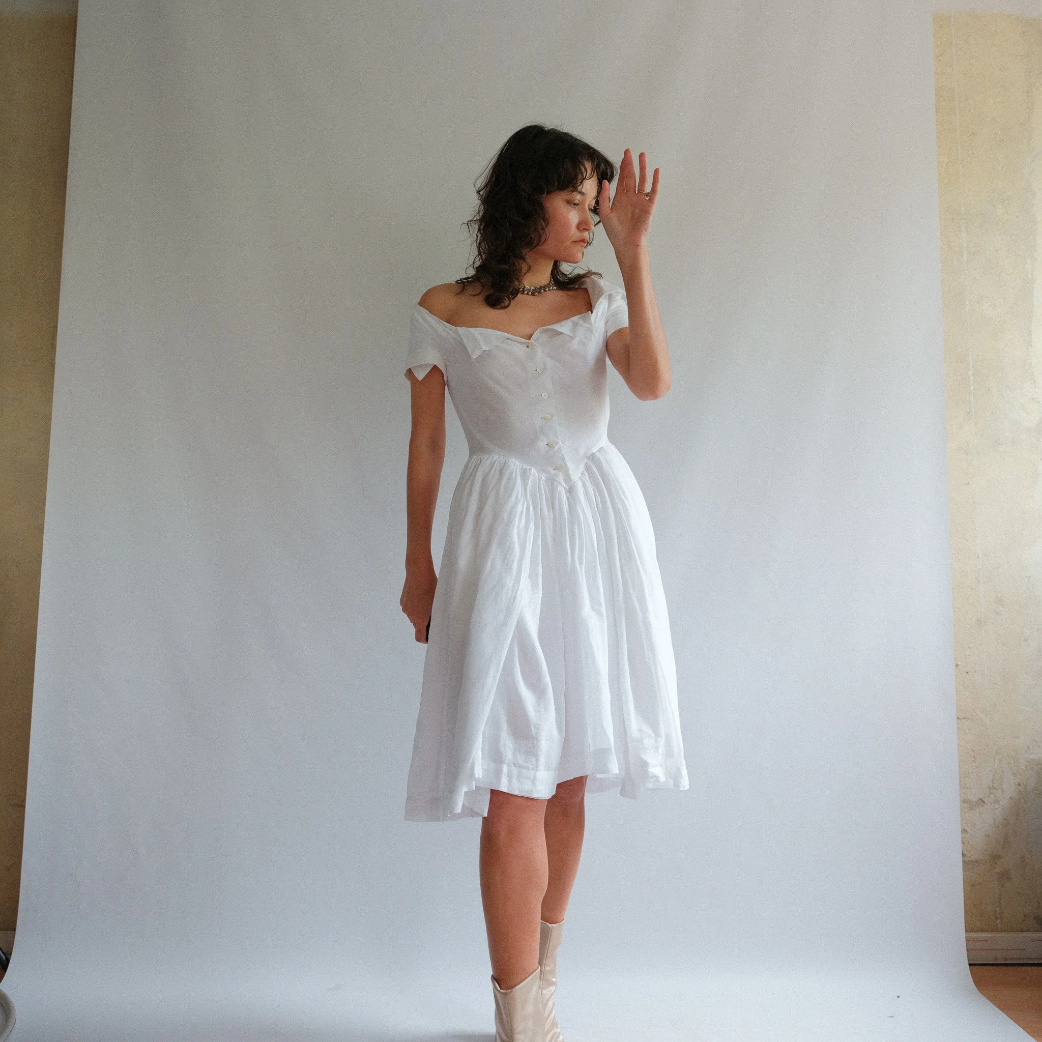 navy blue white dress WHITE AND NAVY DRESS