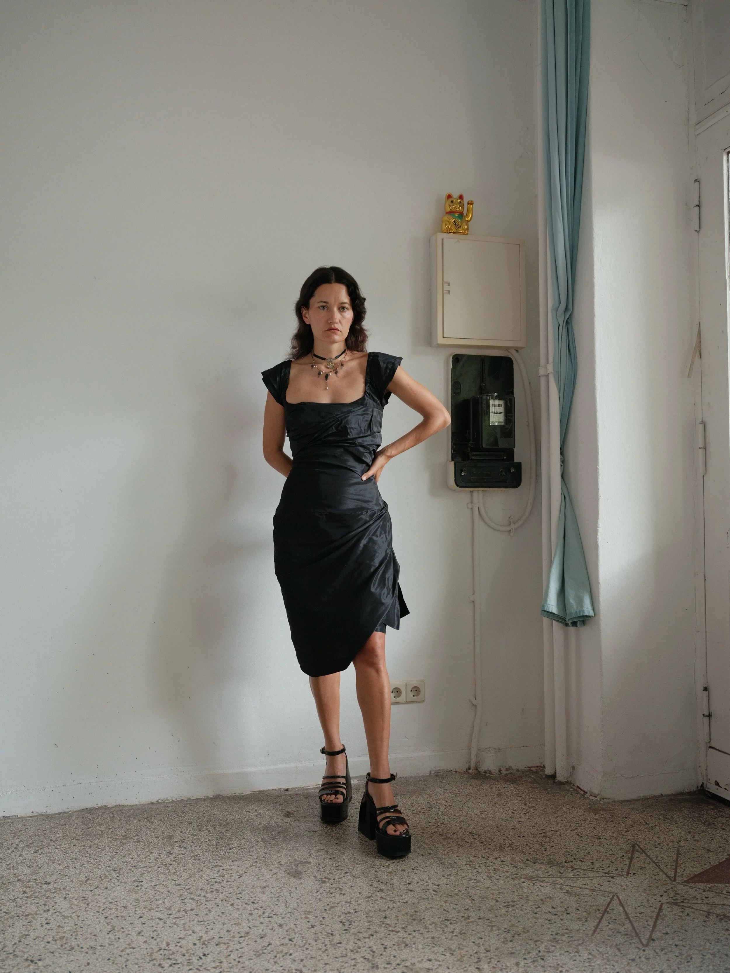 Vivienne Westwood Red Label Black Asymmetrical Corset Dress size
