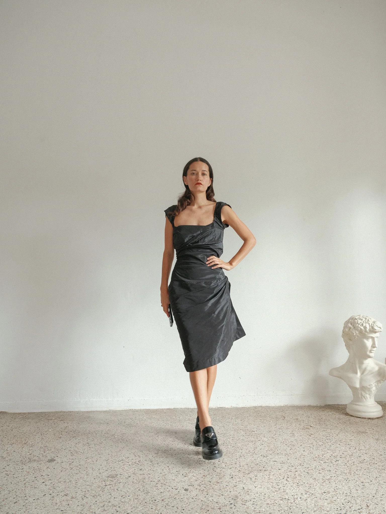 Vivienne Westwood Red Label Black Asymmetrical Corset Dress size 40   Ramona's Archives