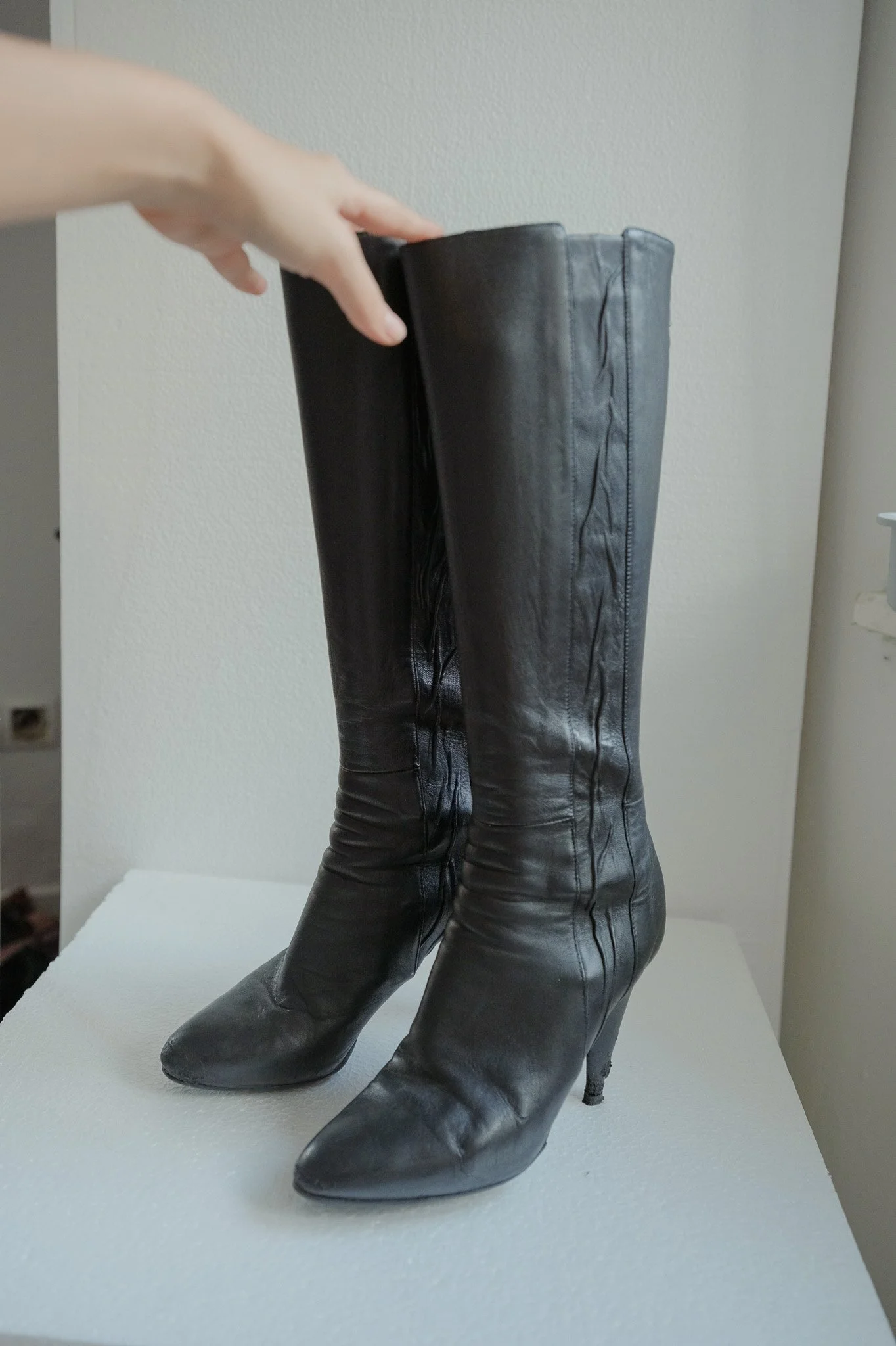 Vintage Prada Black leather boots — Ramona