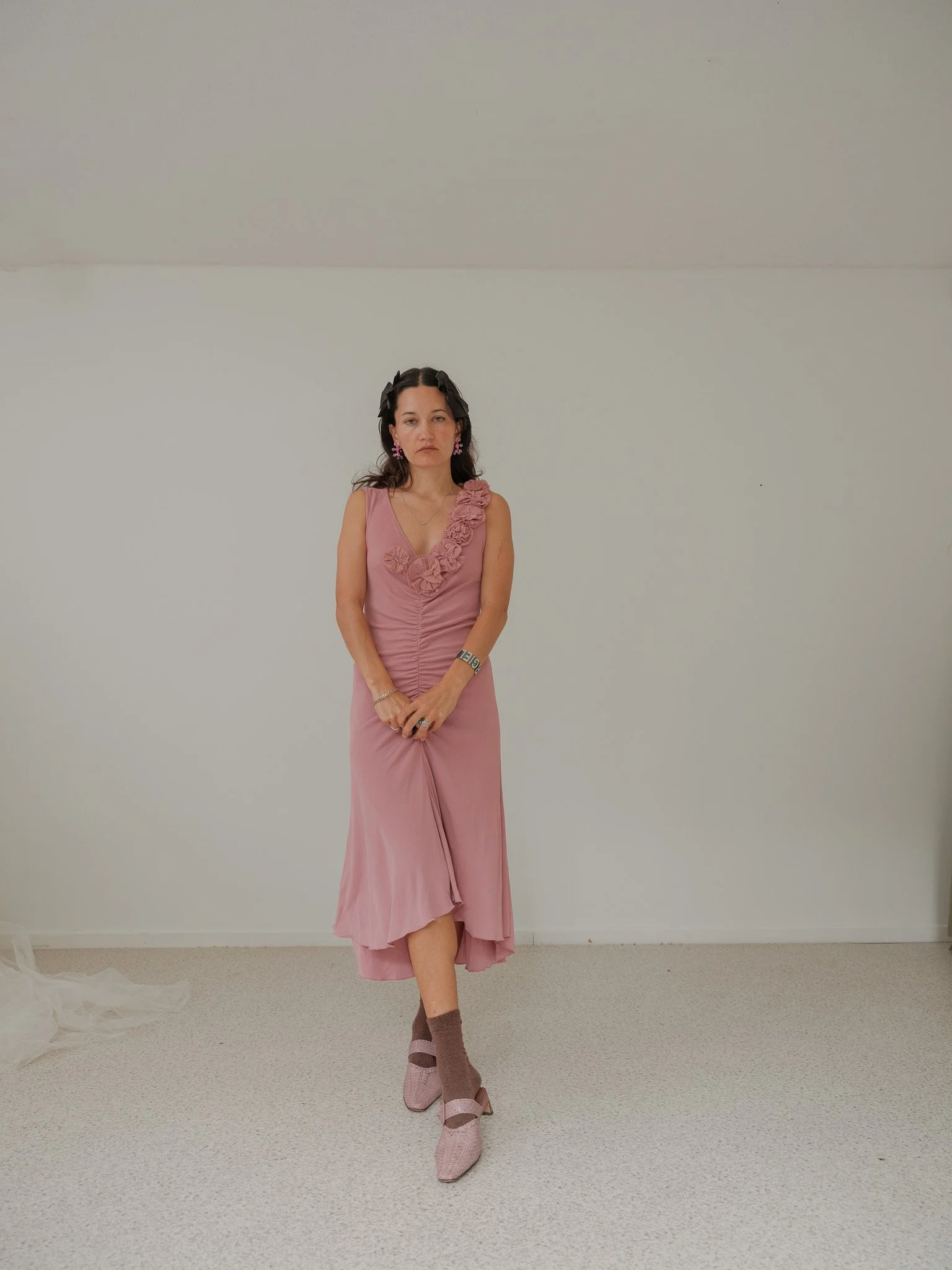 Vintage Moschino Pink Flower Dress