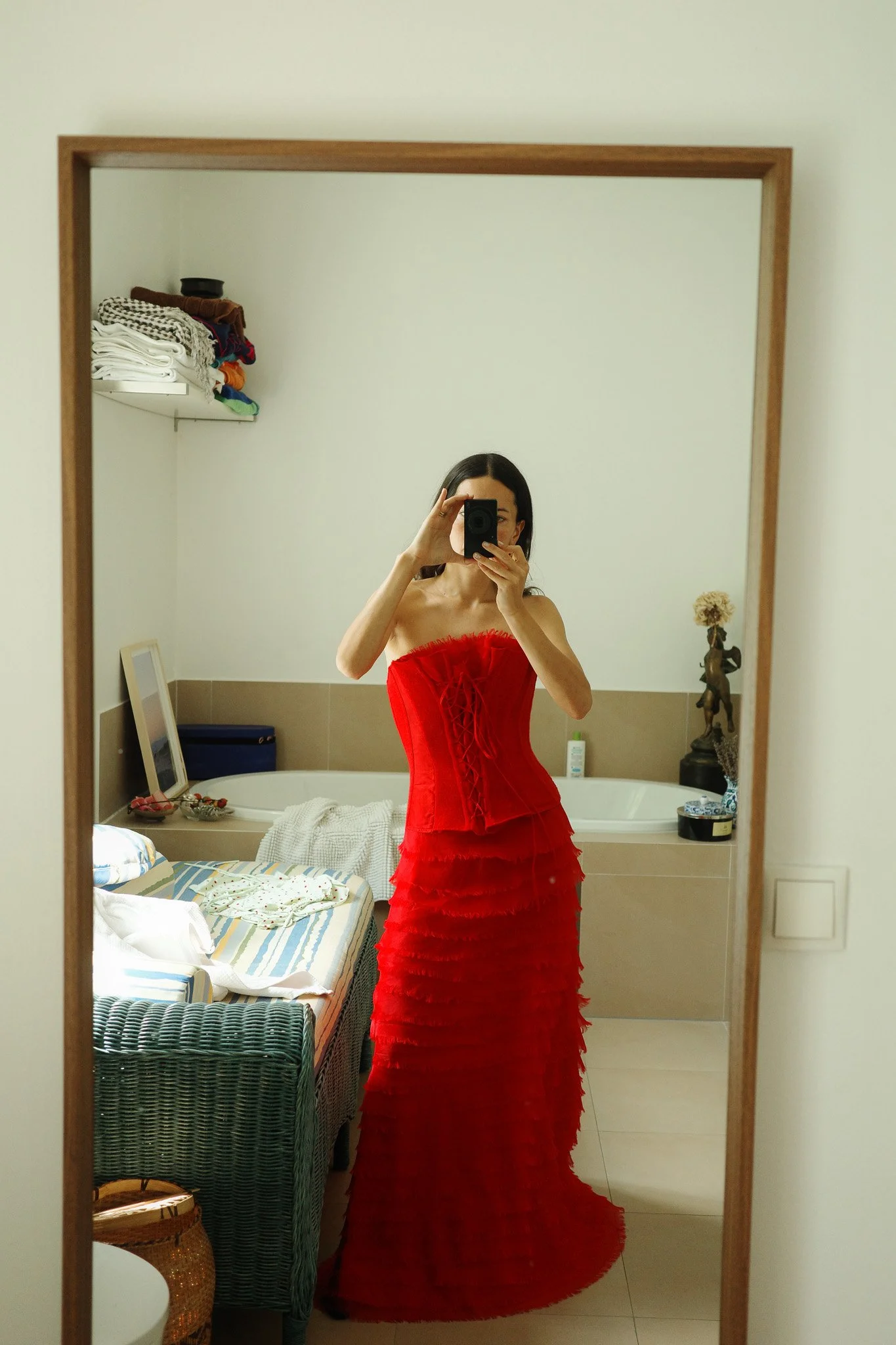 open lace back dress Perla Dress Strawberry main image 1
