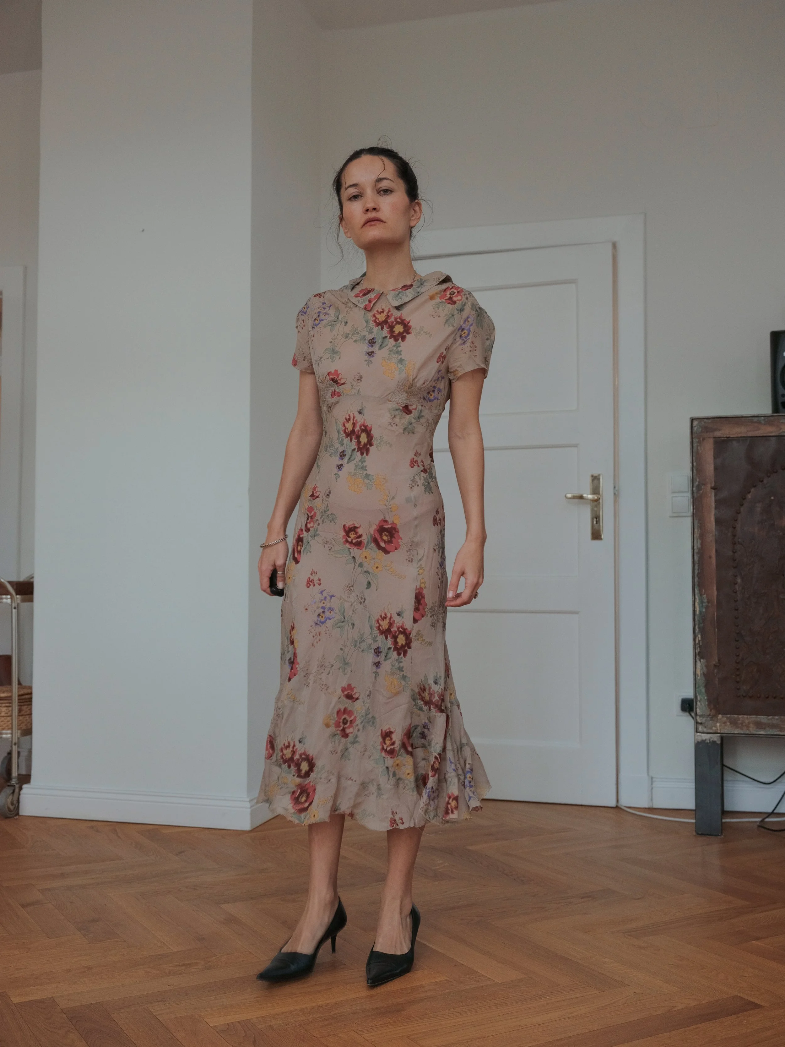 paul smith silk dress Vintage Paul Smith bias cut Silk Floral Maxi Dress xs — Ramona's Archives