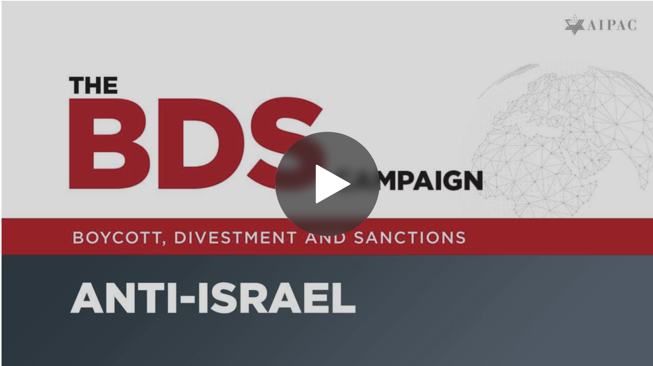 BDS is Anti-Israel