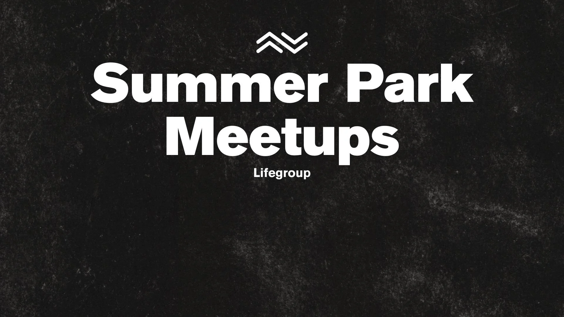 Summer Park Meetups