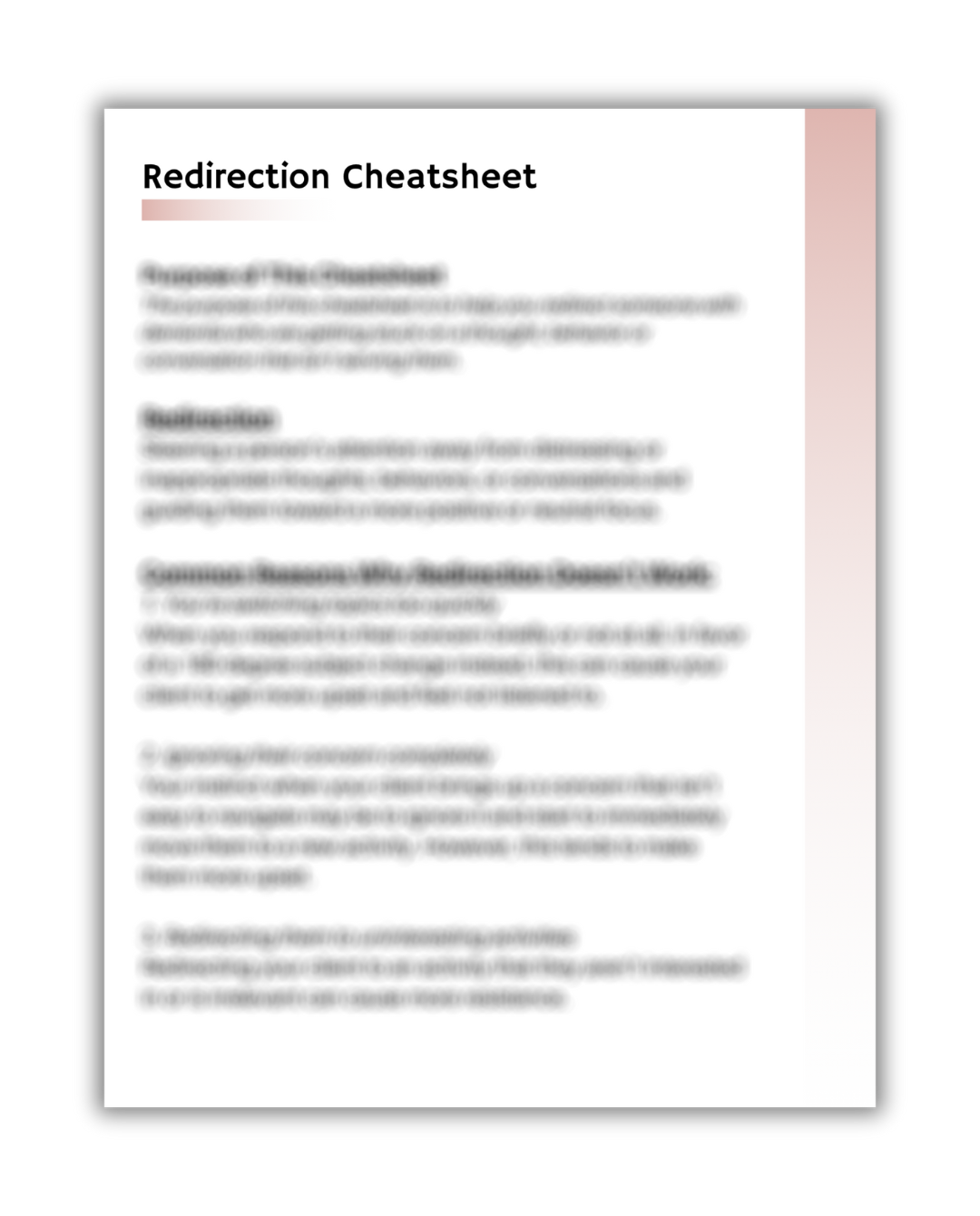 Redirection Success Rate Redirecting Challenging Behaviors - June 2025 Member's Workshop ...