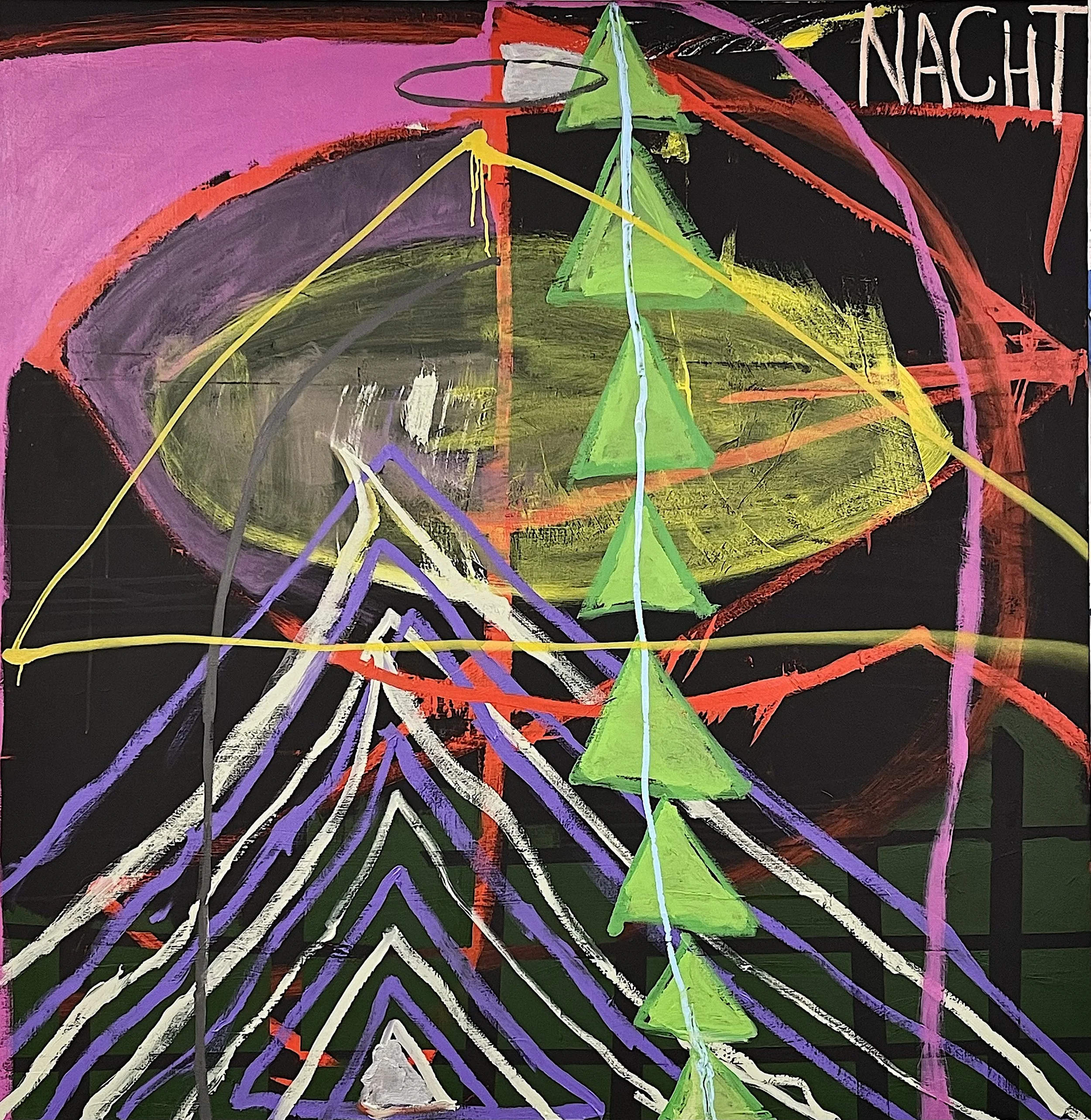 Reoccurring Dream, 68 x 66 in, Acrylic on canvas, 2026