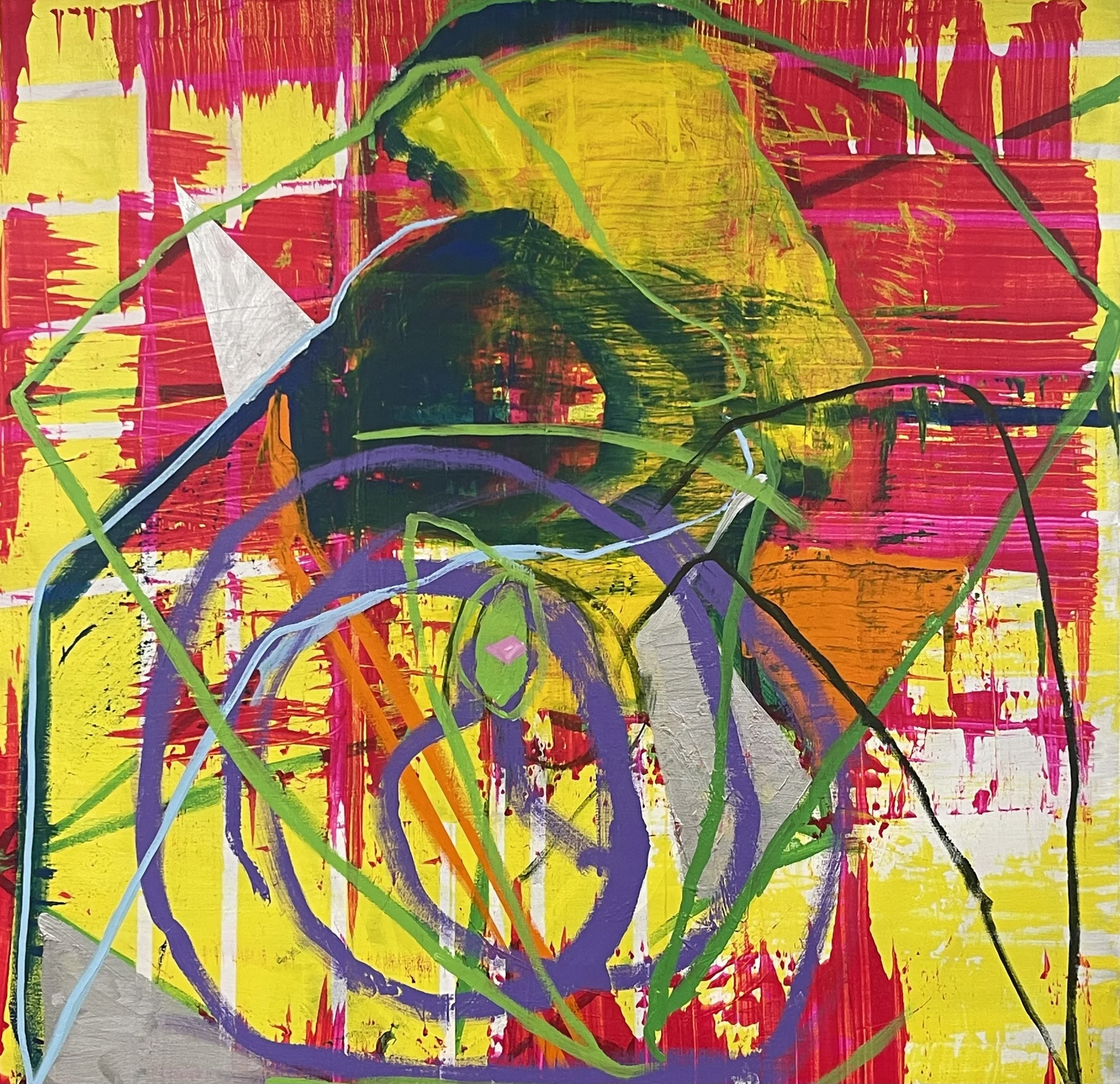 Nefertiti, 66 x 68 in, Acrylic on canvas, 2026
