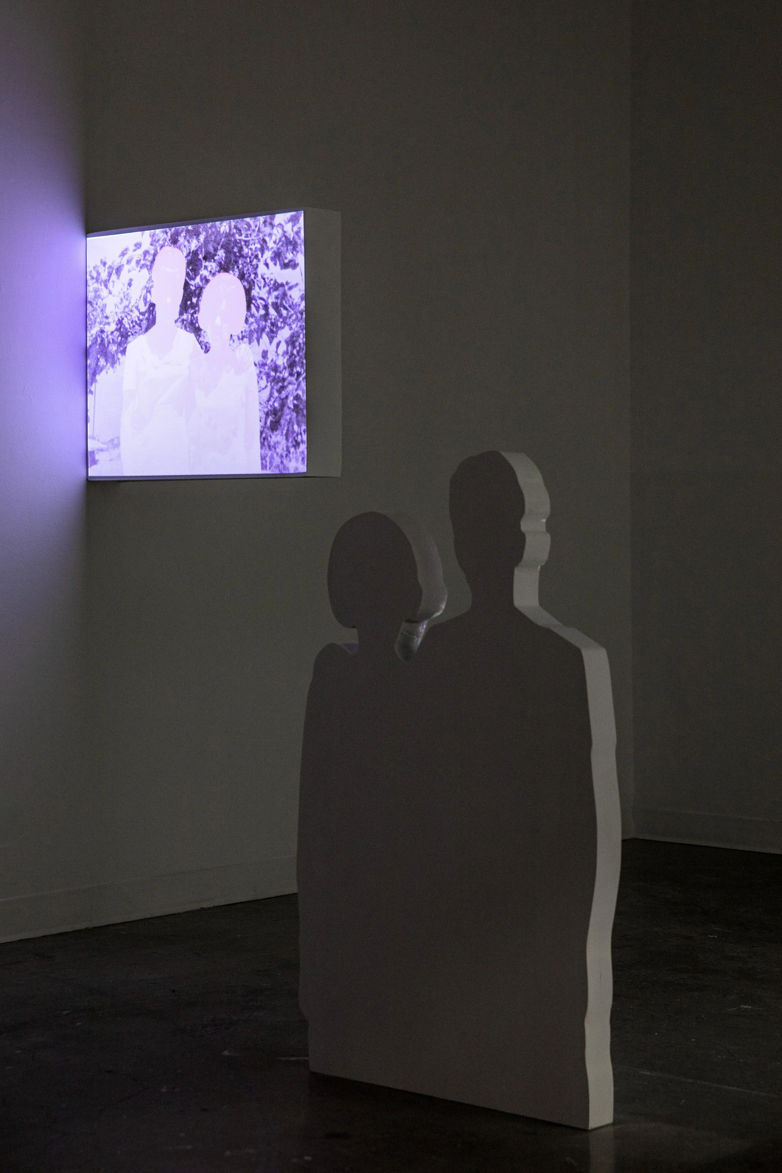 What If You Had Stayed (installation view)
mixed media animation, 2-channel projection, 2023