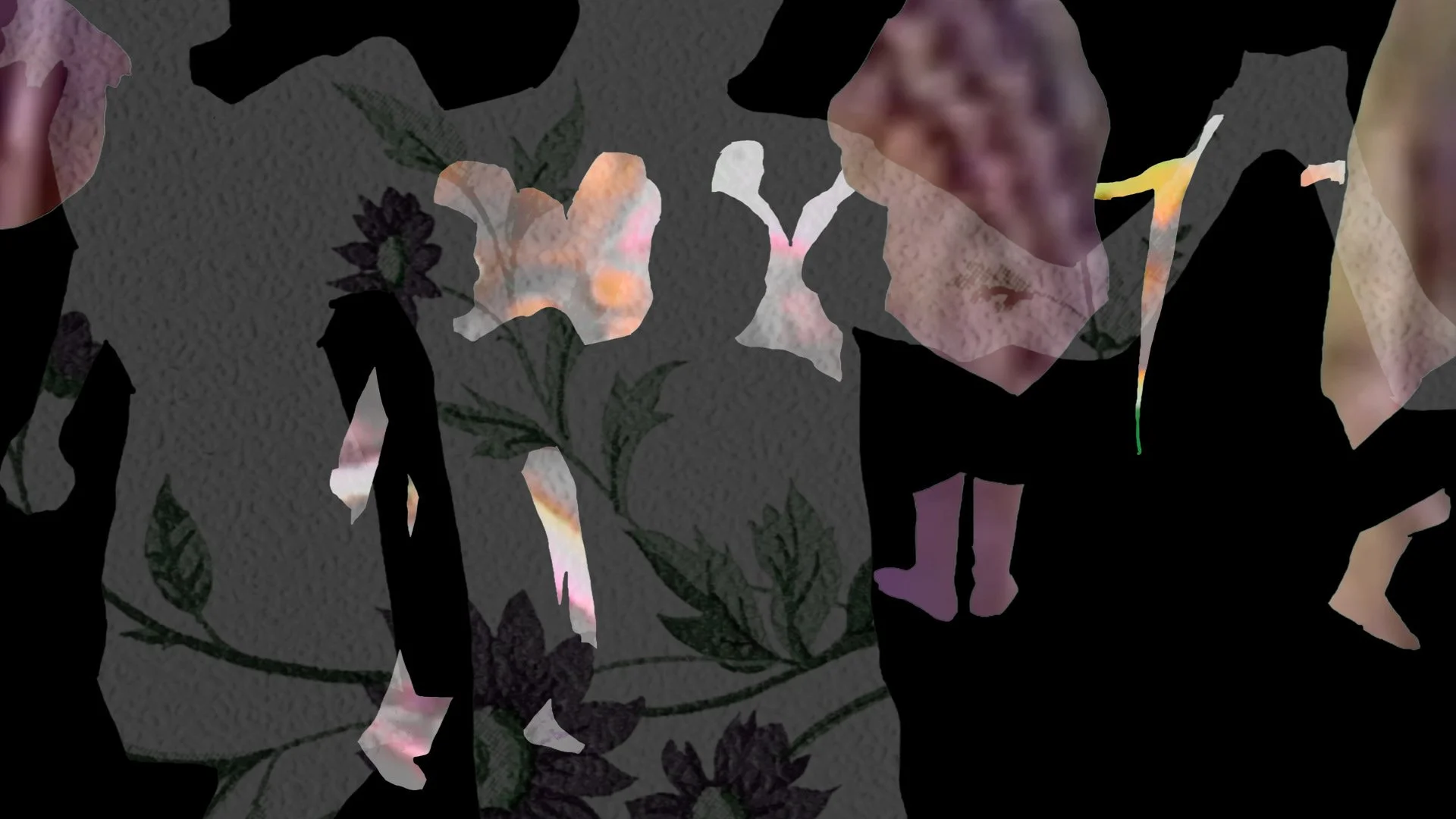 I am there, you can’t tell (still), mixed media animation, single-channel installation, 2023