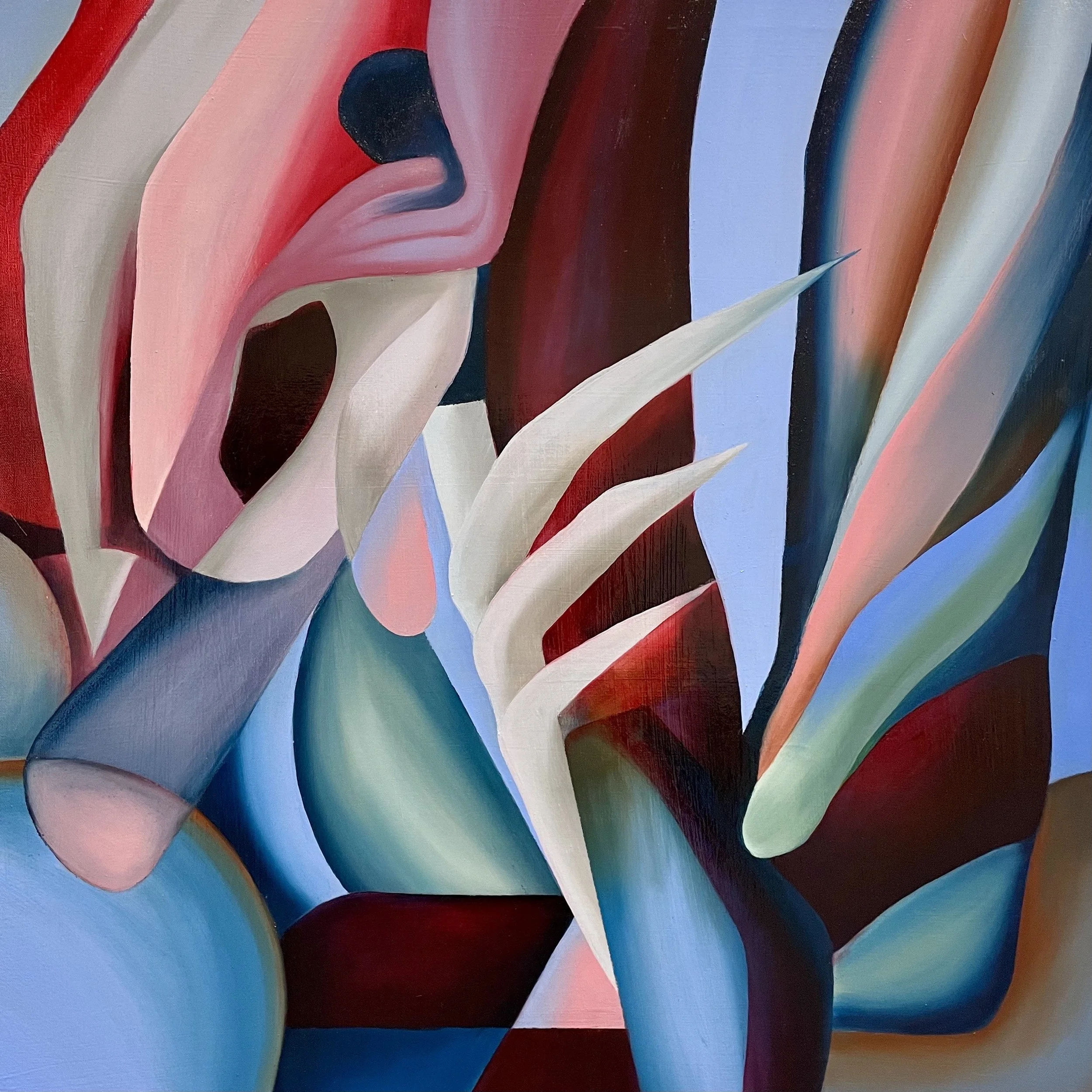 "Knife,”  2022, Oil on canvas, 30”x30”