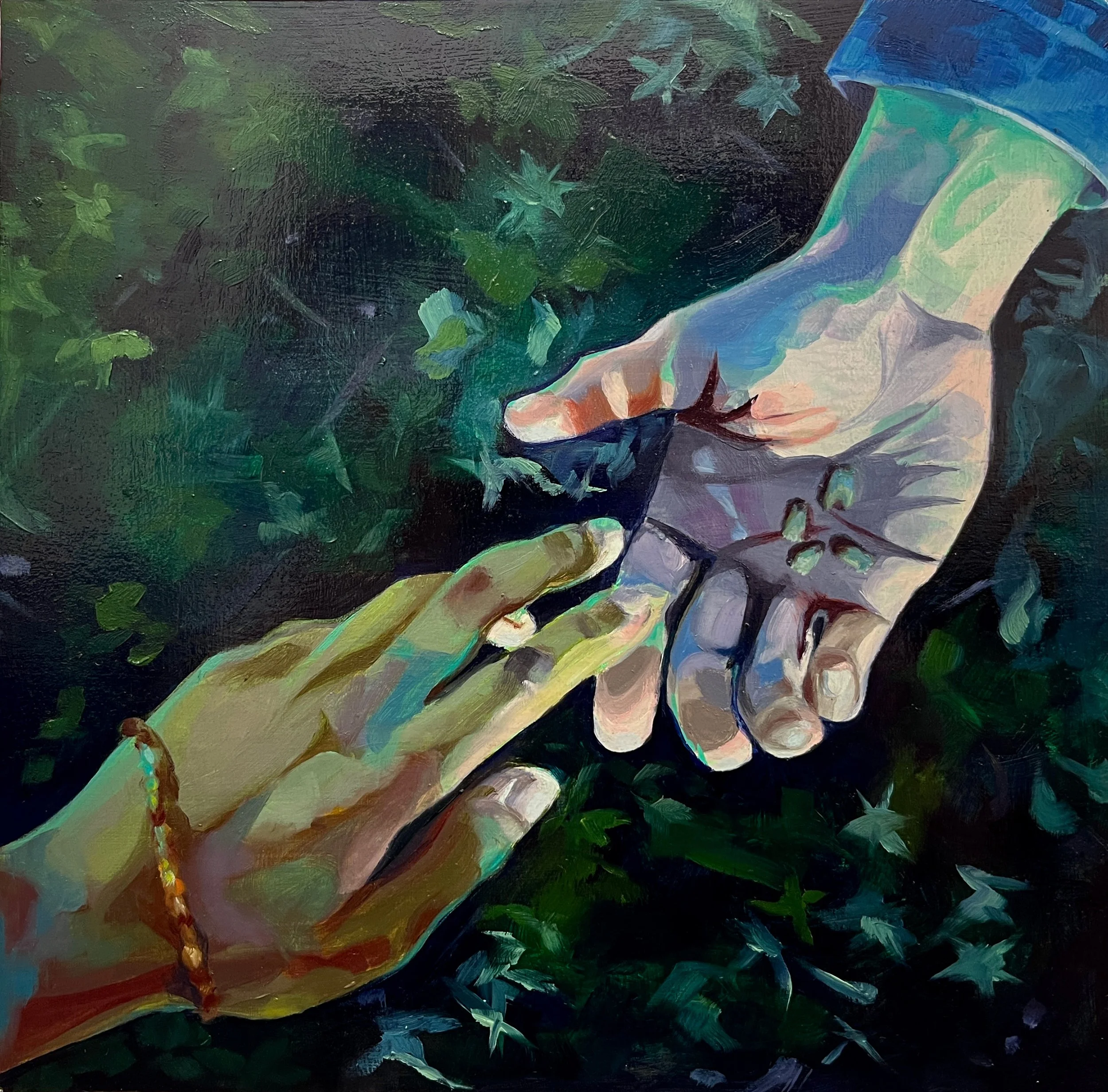 Give, Oil on Panel, 12” x 12”, 2024