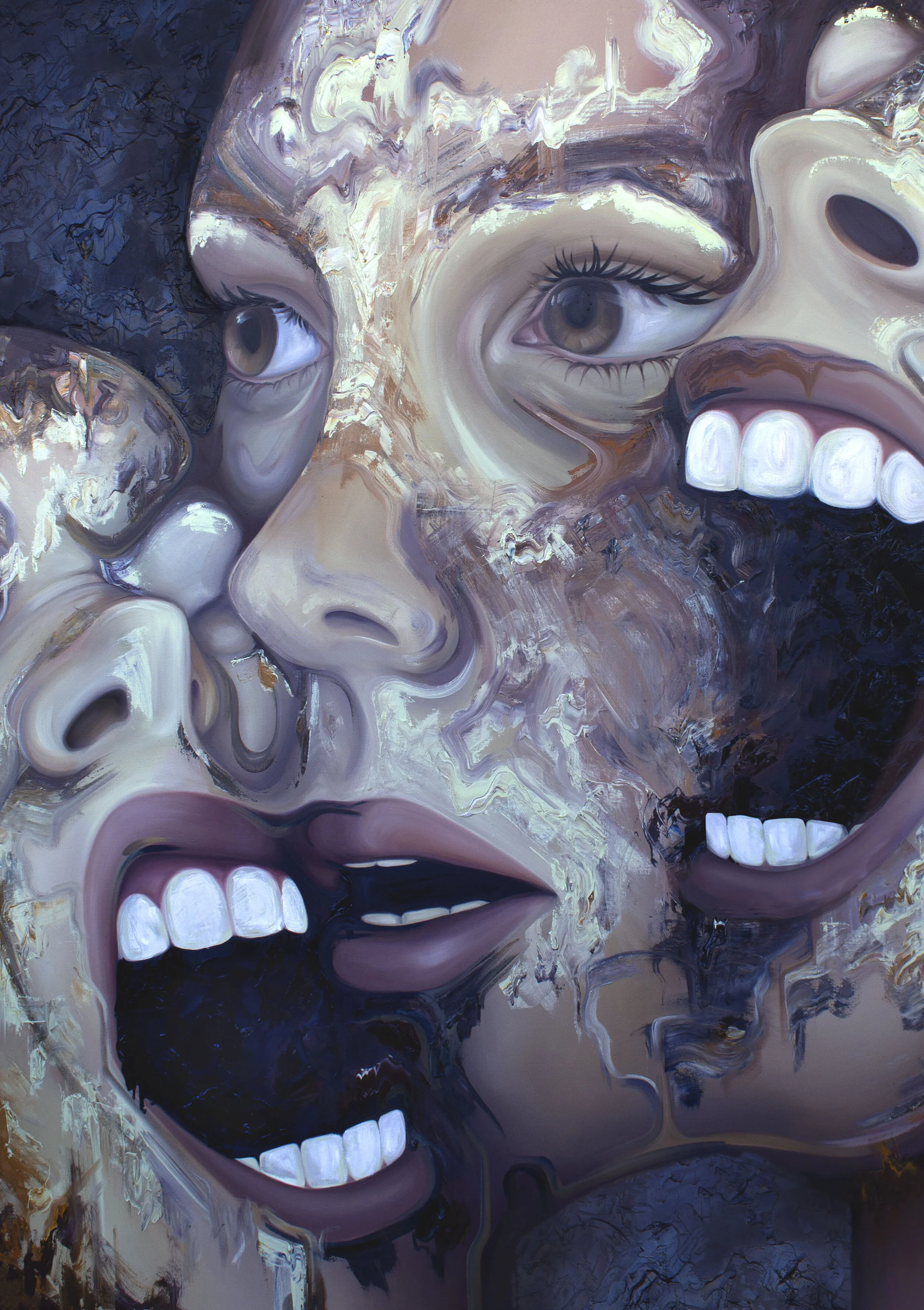 Christine Evans, Dissociate, 2021, oil paint, 48” x 60”