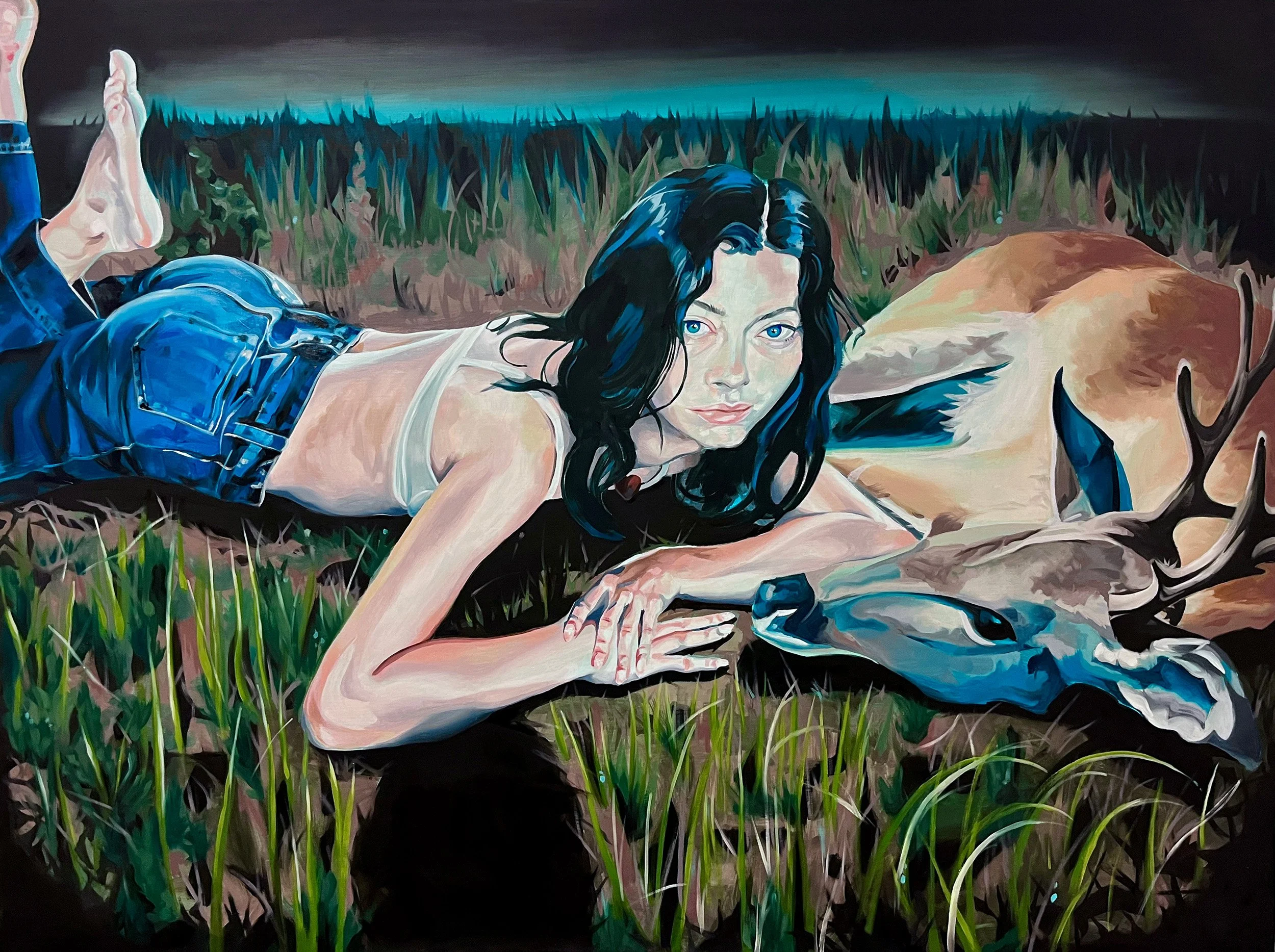 I Didn’t Mean for You to Get Hurt, Oil on Panel, 36” x 48”, 2024