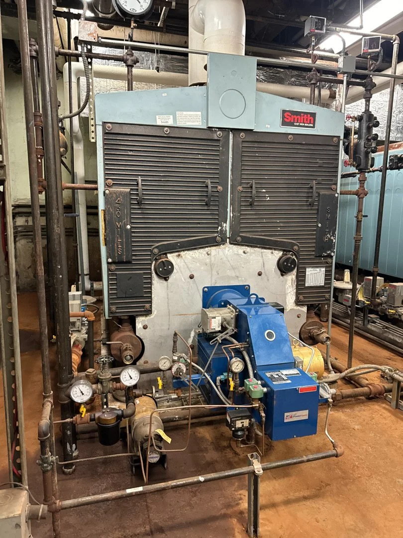 Burner replacements on boiler