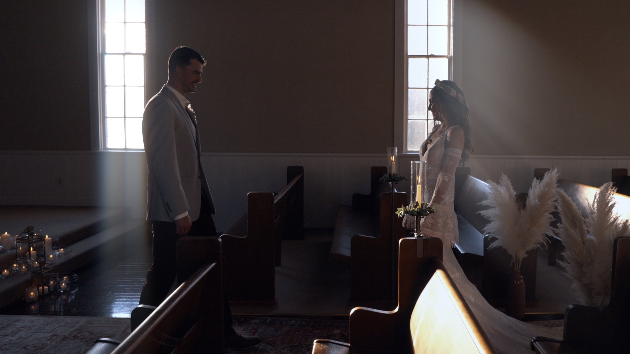 Tanner & Brooke Wedding Chapel Walking