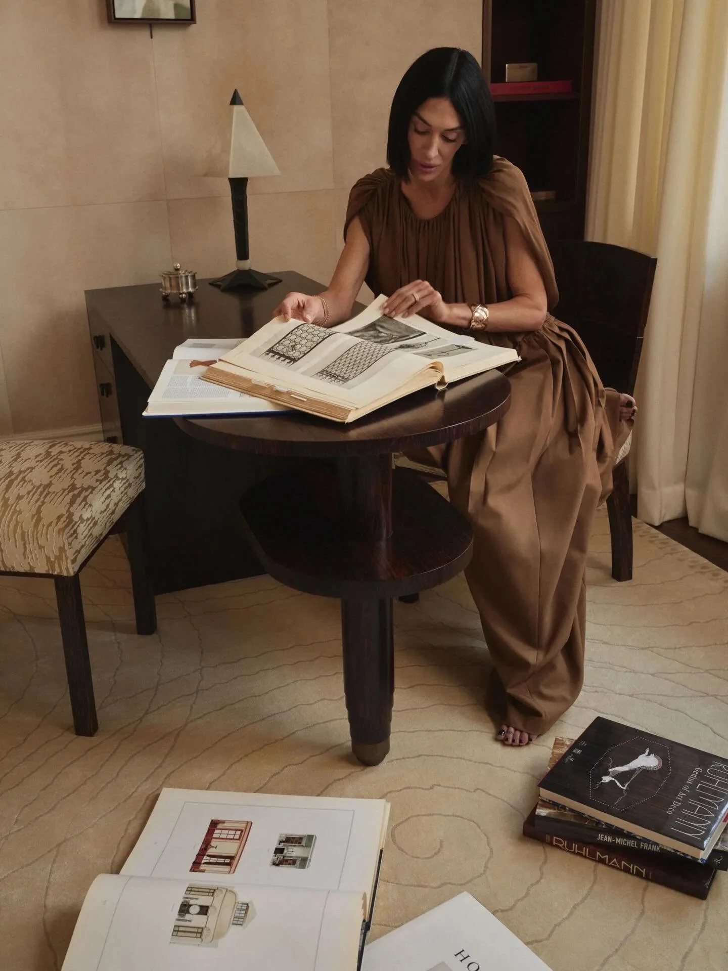 The ultimate vision boarder @eyeswoon wearing @heirlome in @archdigest