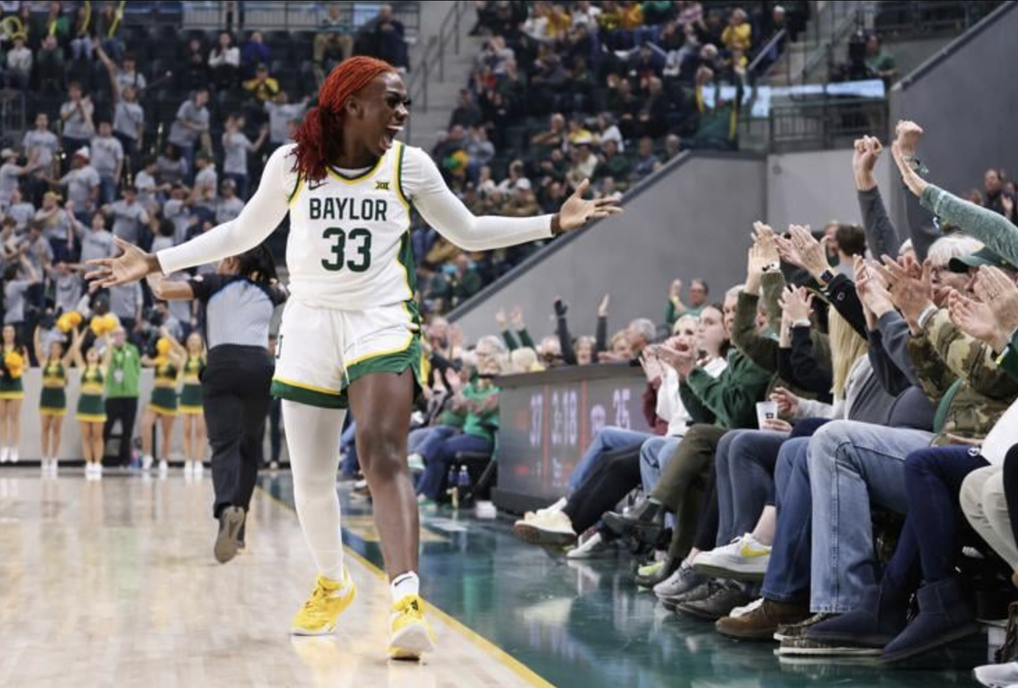 Bringing her feisty fire: Baylor's Blackwell giving it her all in final college season