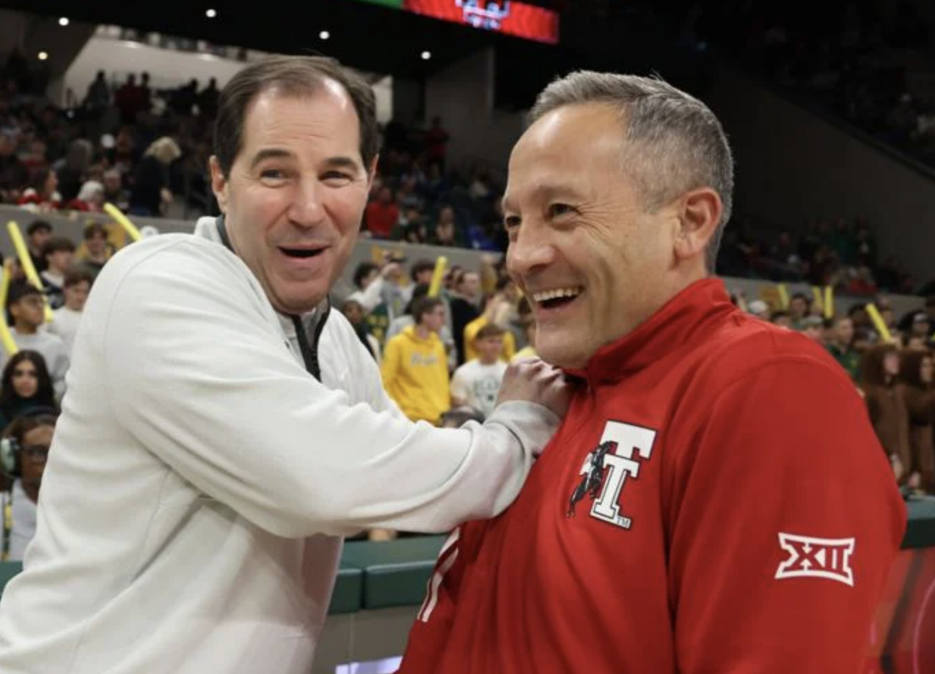 Friends and enemies: For Scott Drew and Grant McCasland, competition comes first