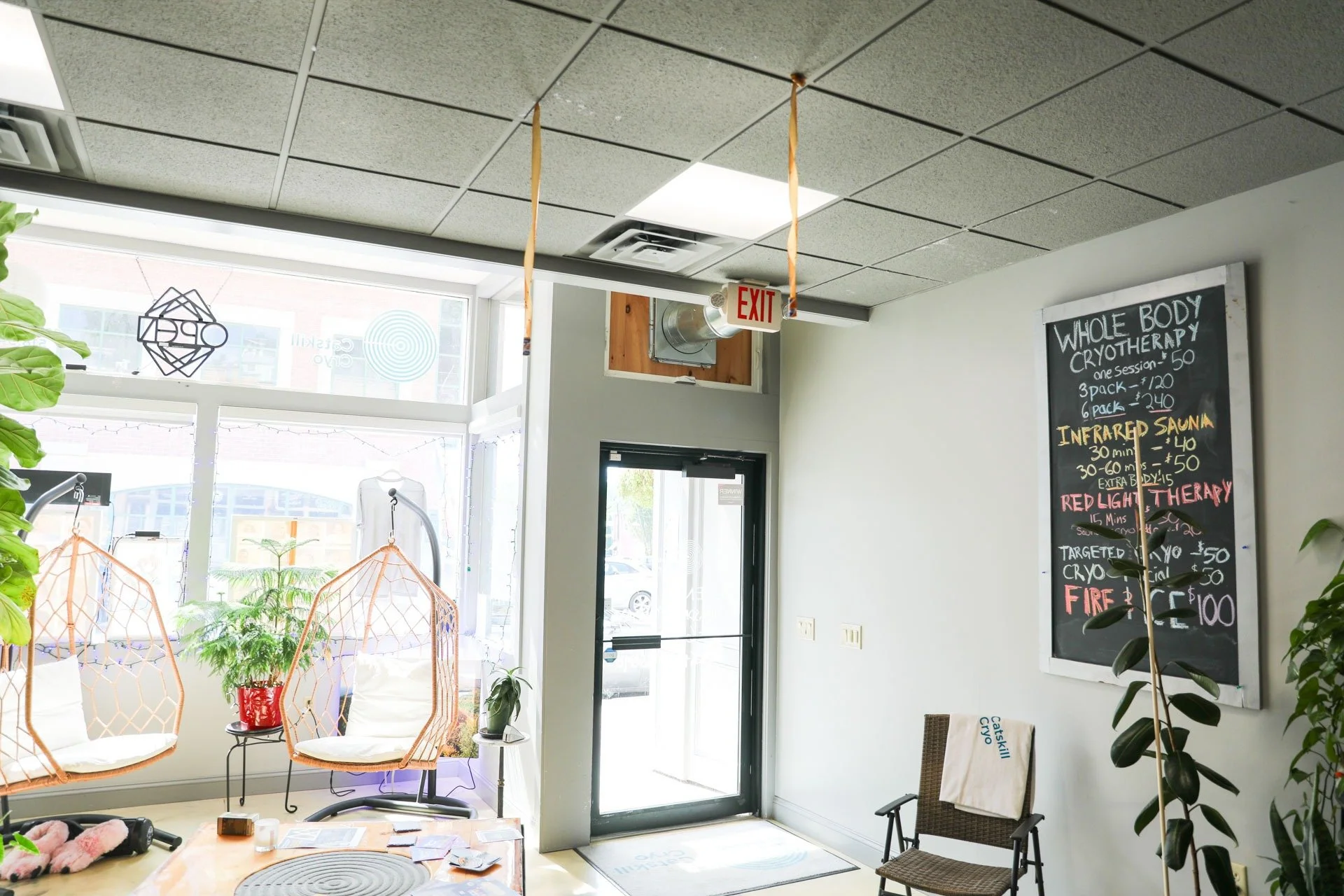 Waiting area at Catskill Cryo in Catskill, NY