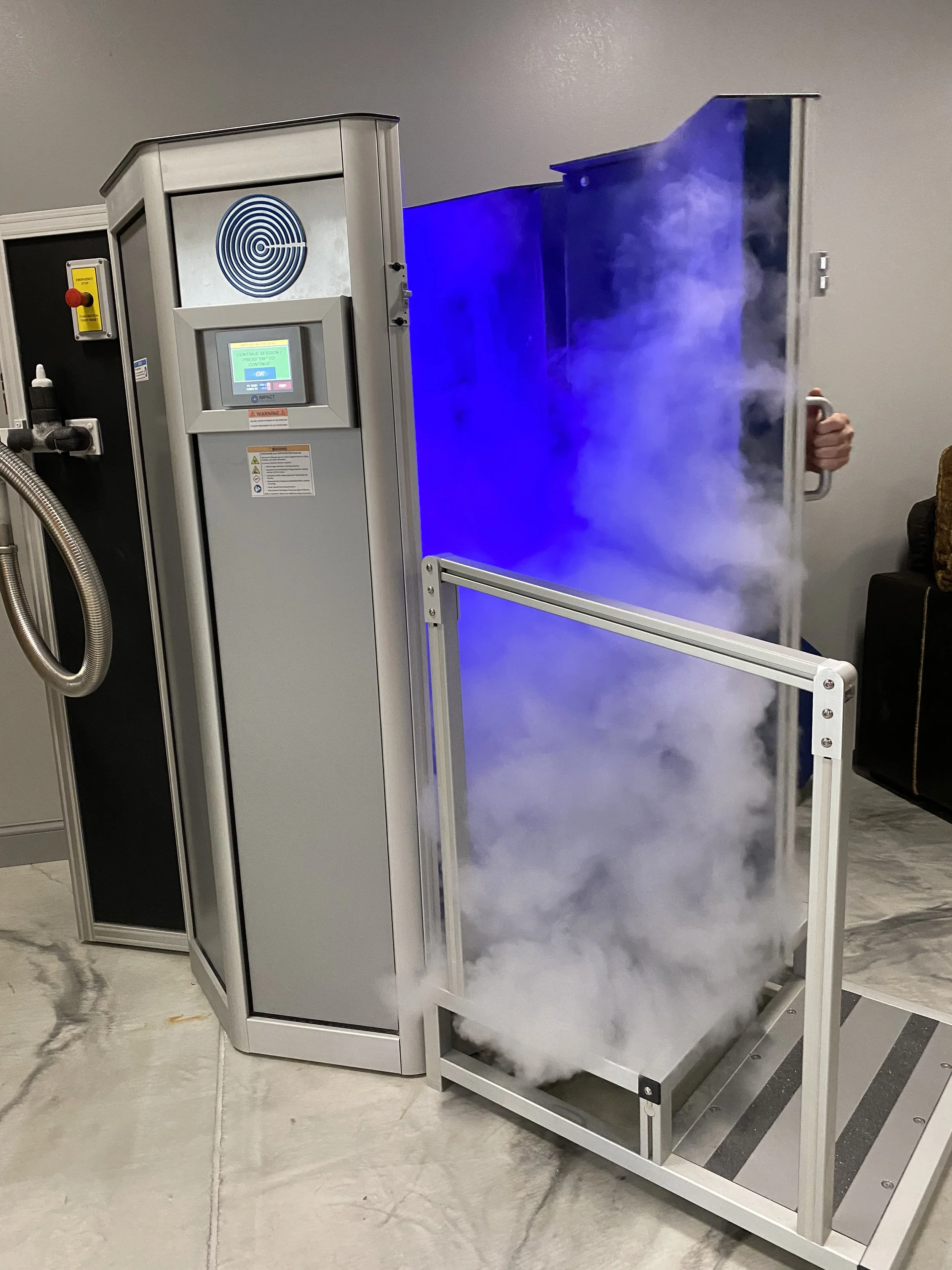 Localized cryotherapy session at Catskill Cryo