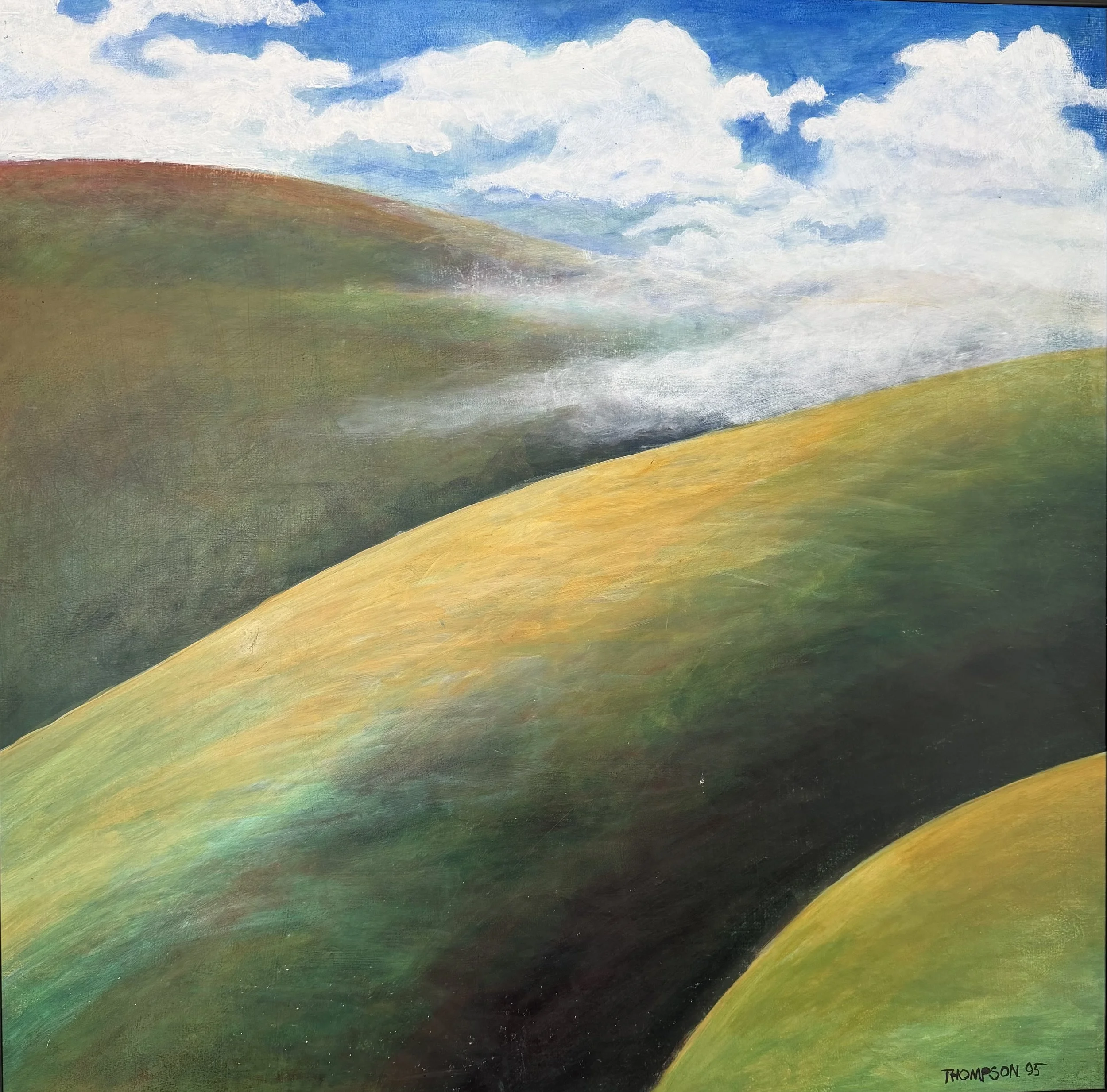 "Mountain Vision 3", Out West, USA, Acrylic, 2011 (NFS)
Image Size: "34 x 34"/Frame OD "35 x 35"