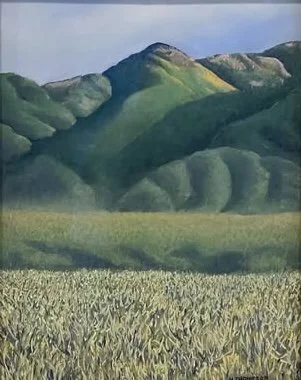 "Near Arroyo Seco", Taos, NM, Pastel, 2009
Image Size: 24" x 18"/Frame OD: 29.5" x 23.5"