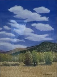 "St. Patrick's Day, Road to Madrid", Madrid, NM, Pastel, 2007
Image Size 23" x 17"/ Frame OD: 35" x 28"