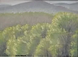 "Mayday 2009 (study)", Bethlehem Twp., Pastel, 2009
Image Size: 9" x 12"/ Frame OD: 17.25" x 19.25"