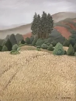 "Foggy Hillsides", Bug sur, CA, Pastel, 2007
Image Size: 24" x 18"/ Frame OD: 29.5" x 19.5"