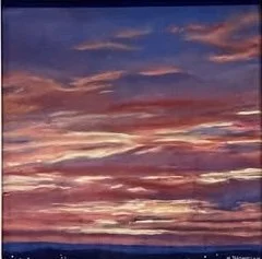 "Western Skies (2)", Bethlehem Twp., Pastel, 2012
Image Size:12" x 12"/Frame OD: 21.5" x 19.5"