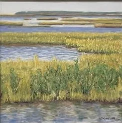 "Estuary", Brigantine, NJ, Pastel, 2012
Image Size : 12" x 12"/Frame OD: 21.25 x 19.25
