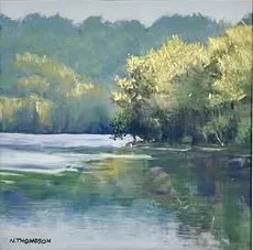 "Evening in May", Mt. Joy, NJ, Pastel, 2014
Image Size: 12" x 12"/Frame OD: 21.25" x 19.25"