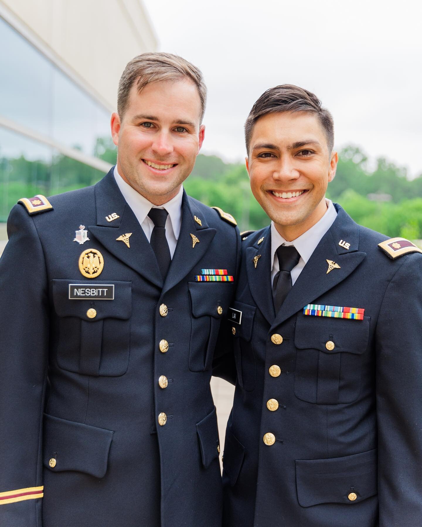 Congratulations to Major @gregorylai_md and Major @blaine.nesbitt ! Yesterday&rsquo;s ceremony was a MAJOR deal. So happy these two could be honored together after serving for the last 10 years. Started at @usuhealthsci as medical students and now bo