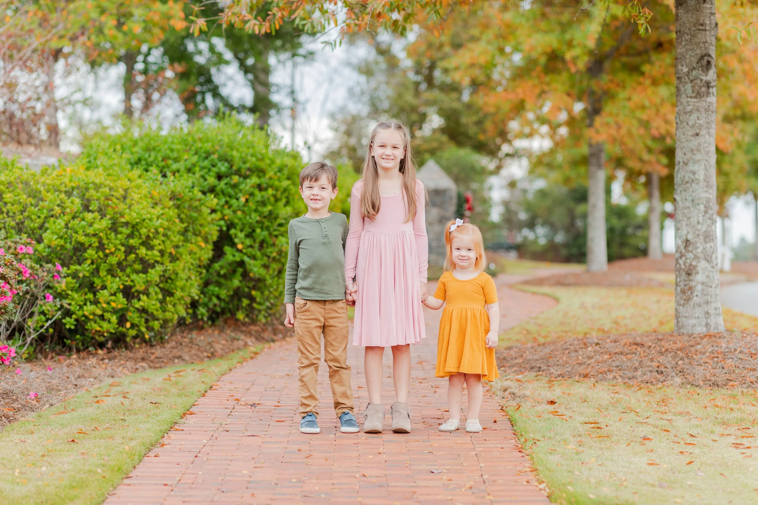 Kids and Family Fall and Christmas Card Photoshoot. Columbus, GA Family Fall Photographer Mini Session in Midland, Georgia. Milestone Photoshoot, Family Photoshoot, Fort Moore, Old Town Columbus, GA.