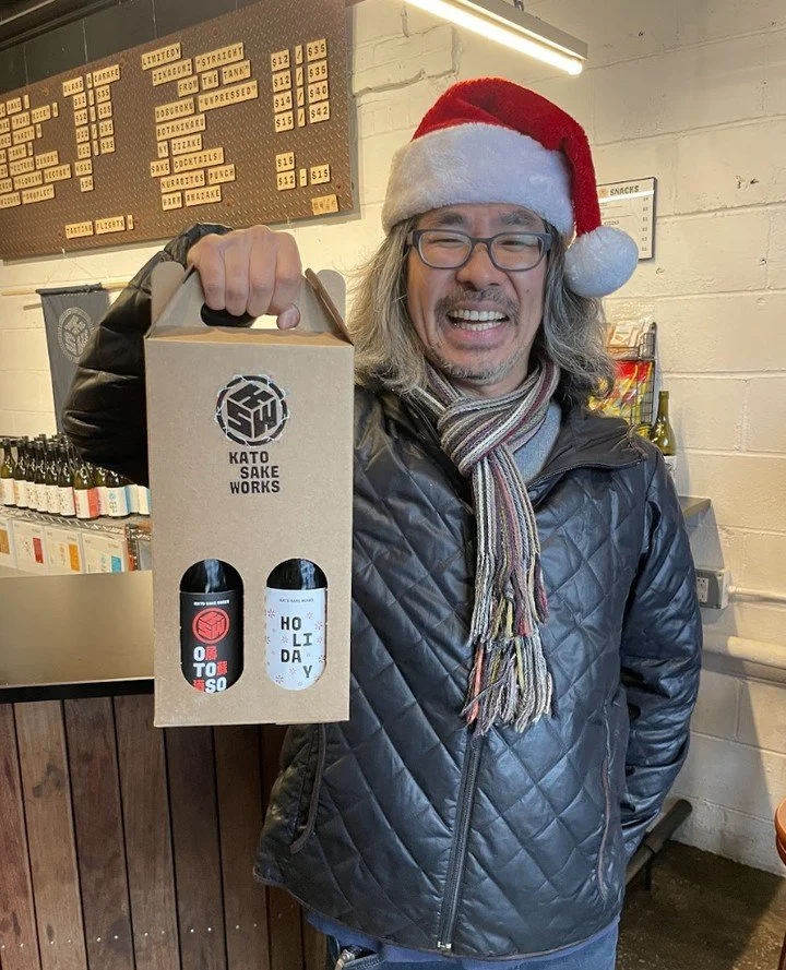 Holiday Bottle Boxes Are Here!!!! 🍶💌🎄 ⁠
⁠
Grab yourself two bottles of KSW sake and we'll tuck them into this cozy holiday box for you! A perfect gift for the season.⁠
⁠
Holiday Nigori available now! ⁠
⁠
What's Otoso? Stay tuned for an exciting ne