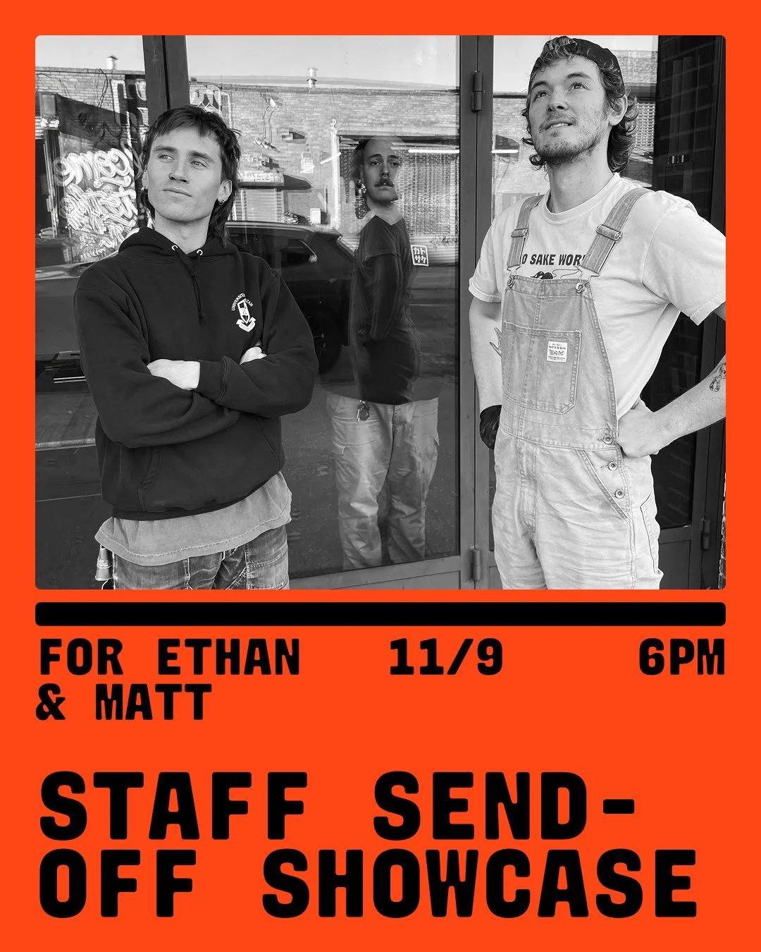 Join us this Sunday as we bid farewell to our friends @trickyethan and @mtt.dowden ❤️ @jadewormsays and @averyrose23 will join them for a musical send off for the ages!!

11/9, 6PM - Aaaaand, we&rsquo;re already crying!! Bittersweet tears all around 