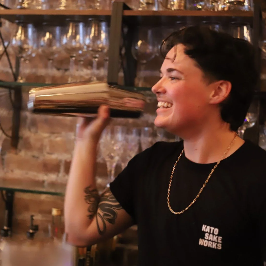 Last August, Delaney hosted a KSW bar takeover at Hard to Explain (@hardtoexplainnyc) featuring a menu of his original sake cocktail recipes.⁠
⁠
This Saturday 11/15, Delaney's running it back with a 5-drink menu developed through our monthly cocktail