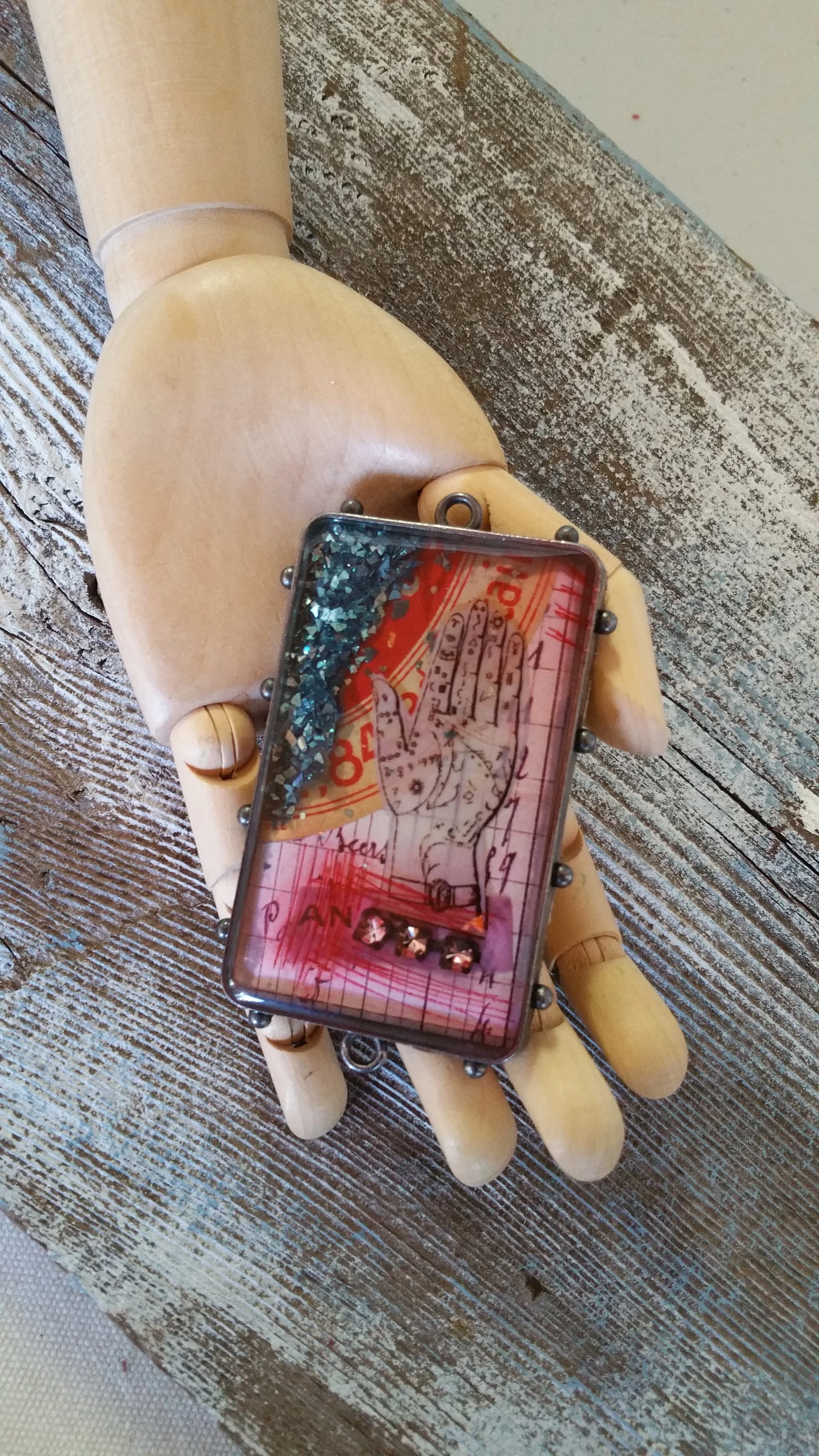Psychic Development - Resin Collage