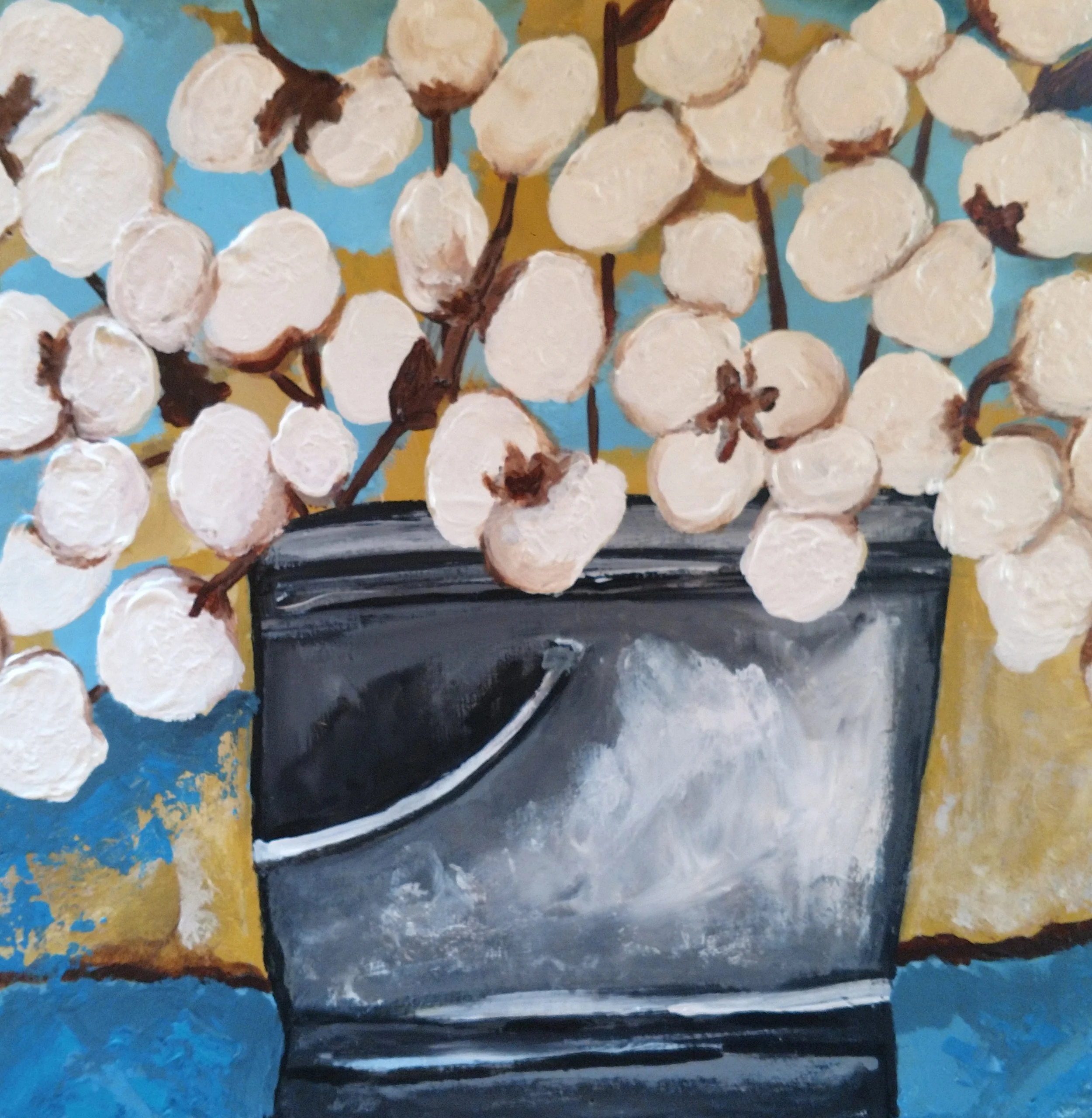 Abundance in Bloom - Acrylic on Wood Panel