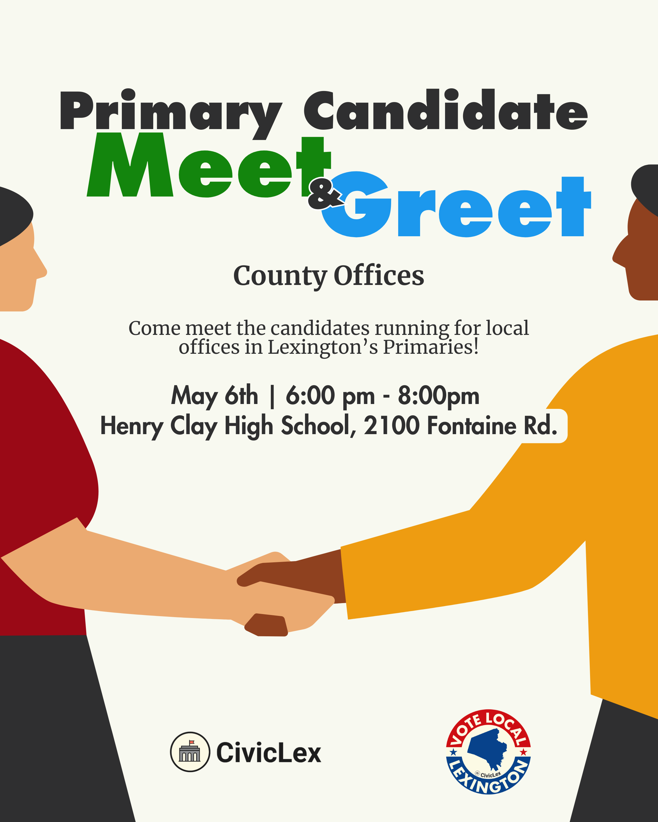 Primary Candidate Meet &amp; Greet: County Offices