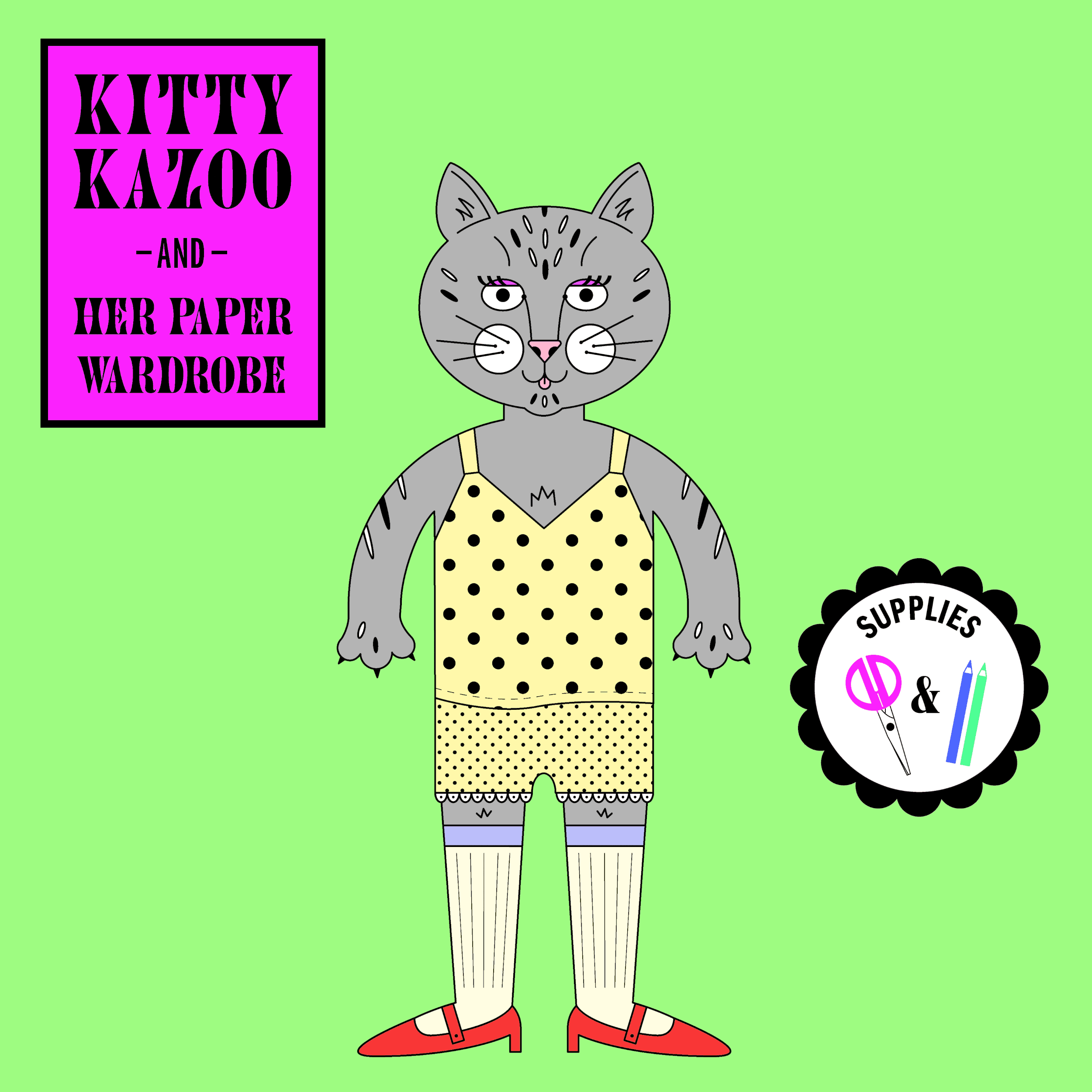 Kitty Kazoo Paper Doll Set
