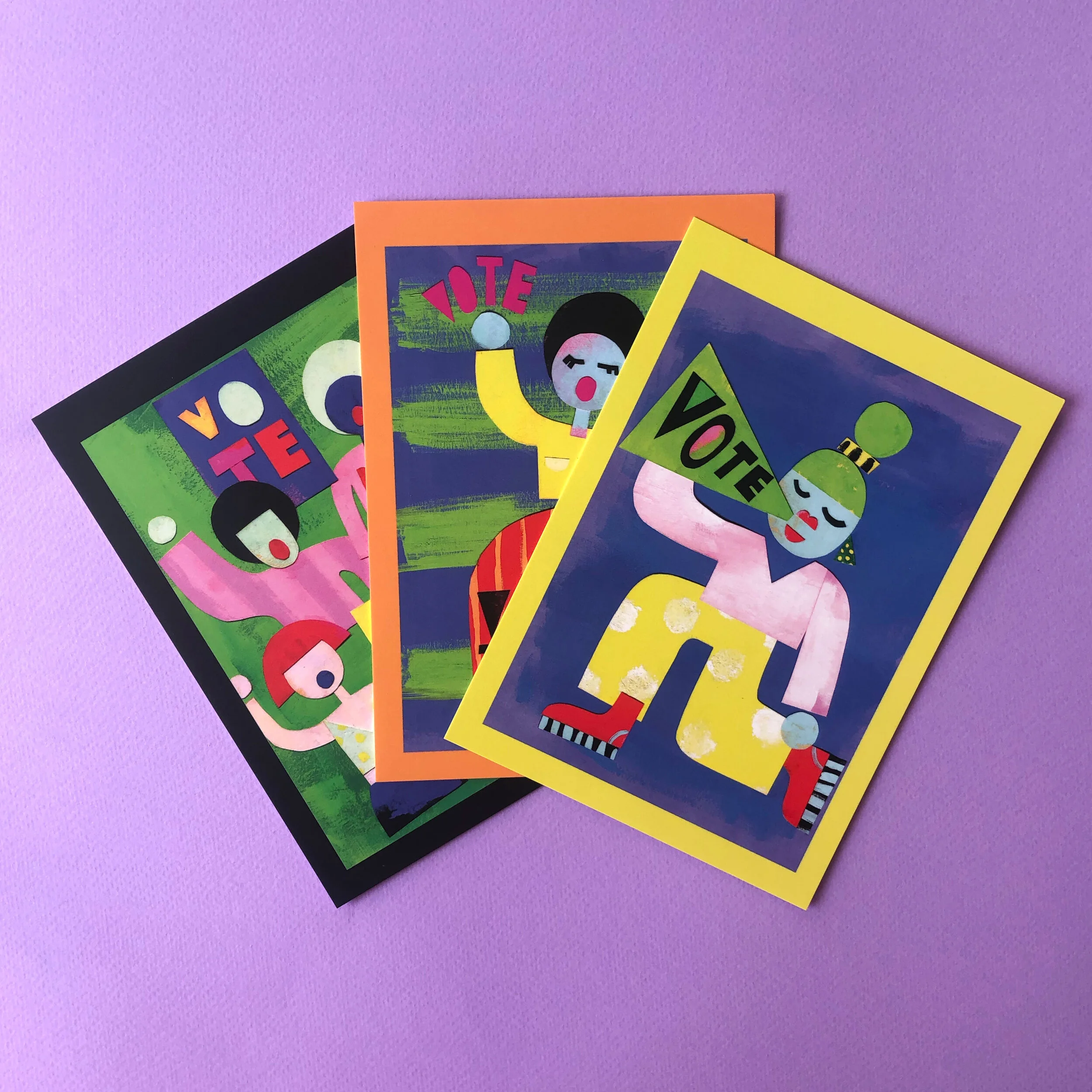 Peaceful Protest Voter Postcards