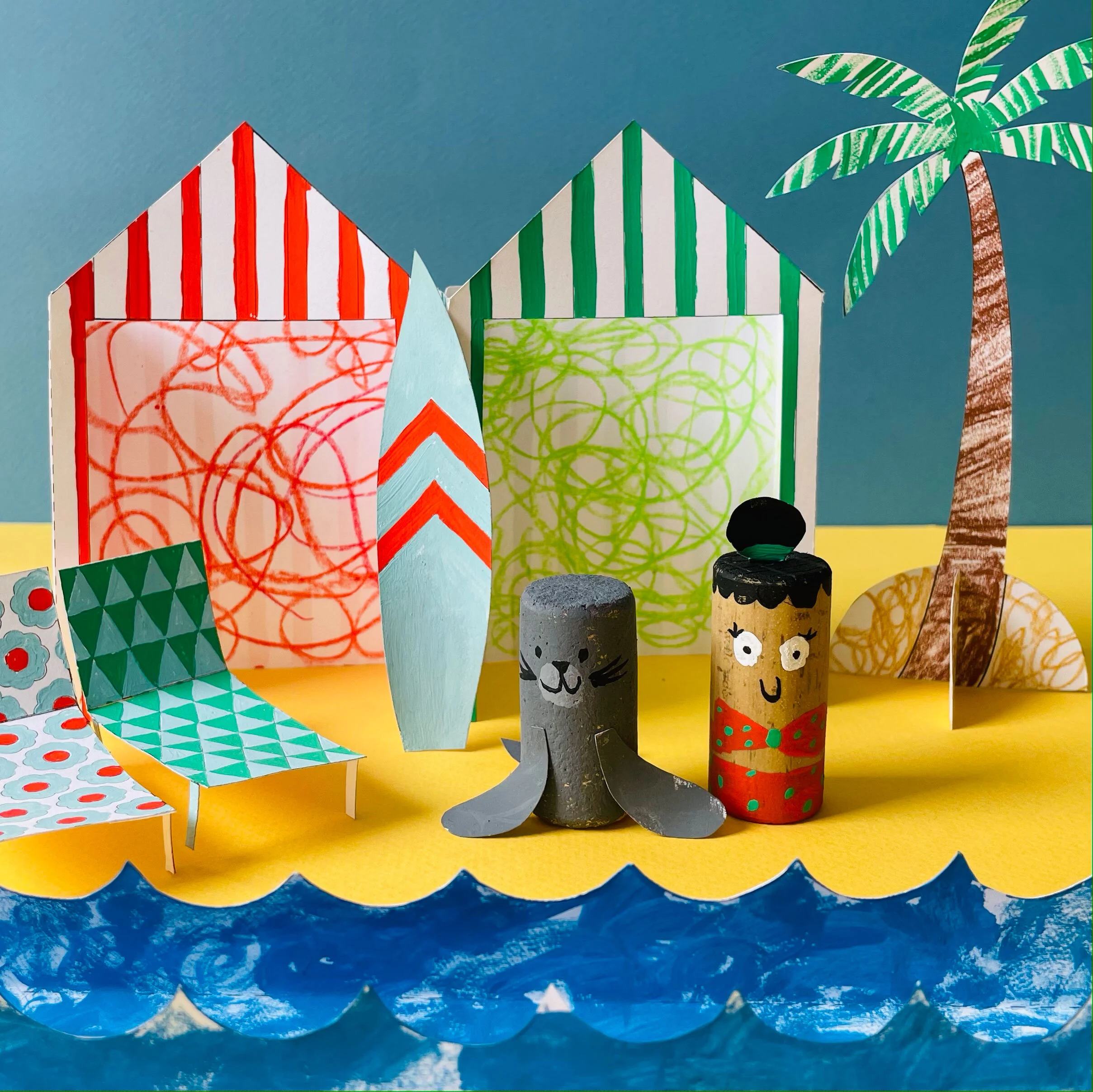 Portuguese Beach Scene