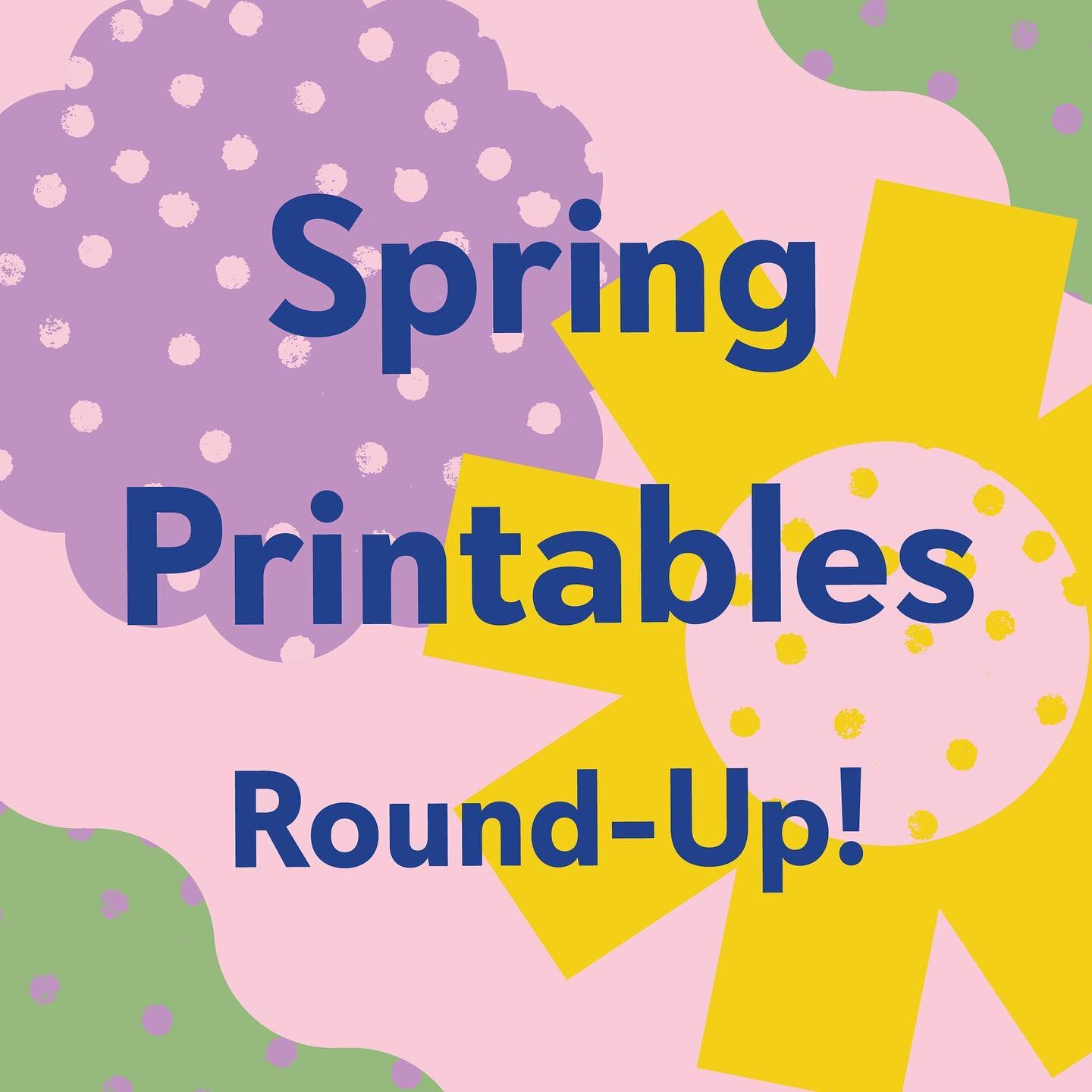 Can you feel it!? Spring is JUST around the corner (as in this weekend!) 
.
We are celebrating by rounding up our favorite springy Finding Stuff Club printables. Head over to our site to download and print some activities that will get you out and ab