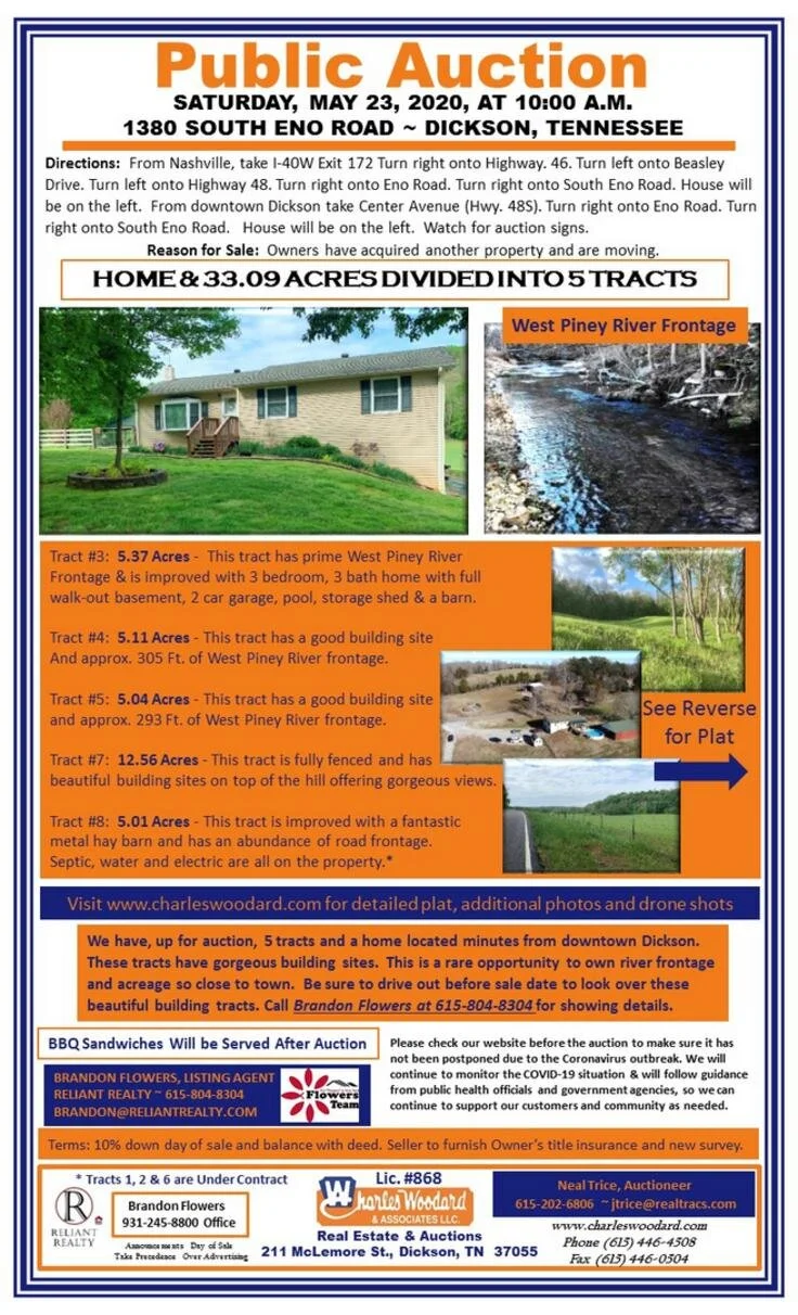 Public Auction in Dickson, TN — Charles Woodard & Associates