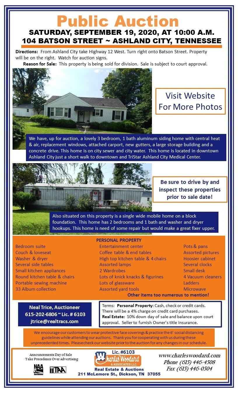 Auctions Charles Woodard Associates