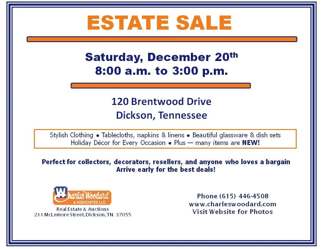 Estate Sale - 1 Day Only!
