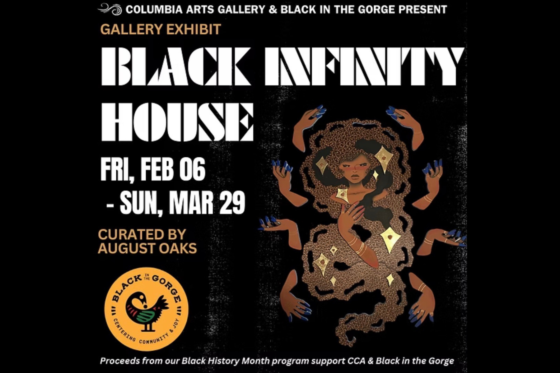Black Infinity House: Presented by Columbia Center for the Arts &amp; Black in the Gorge 